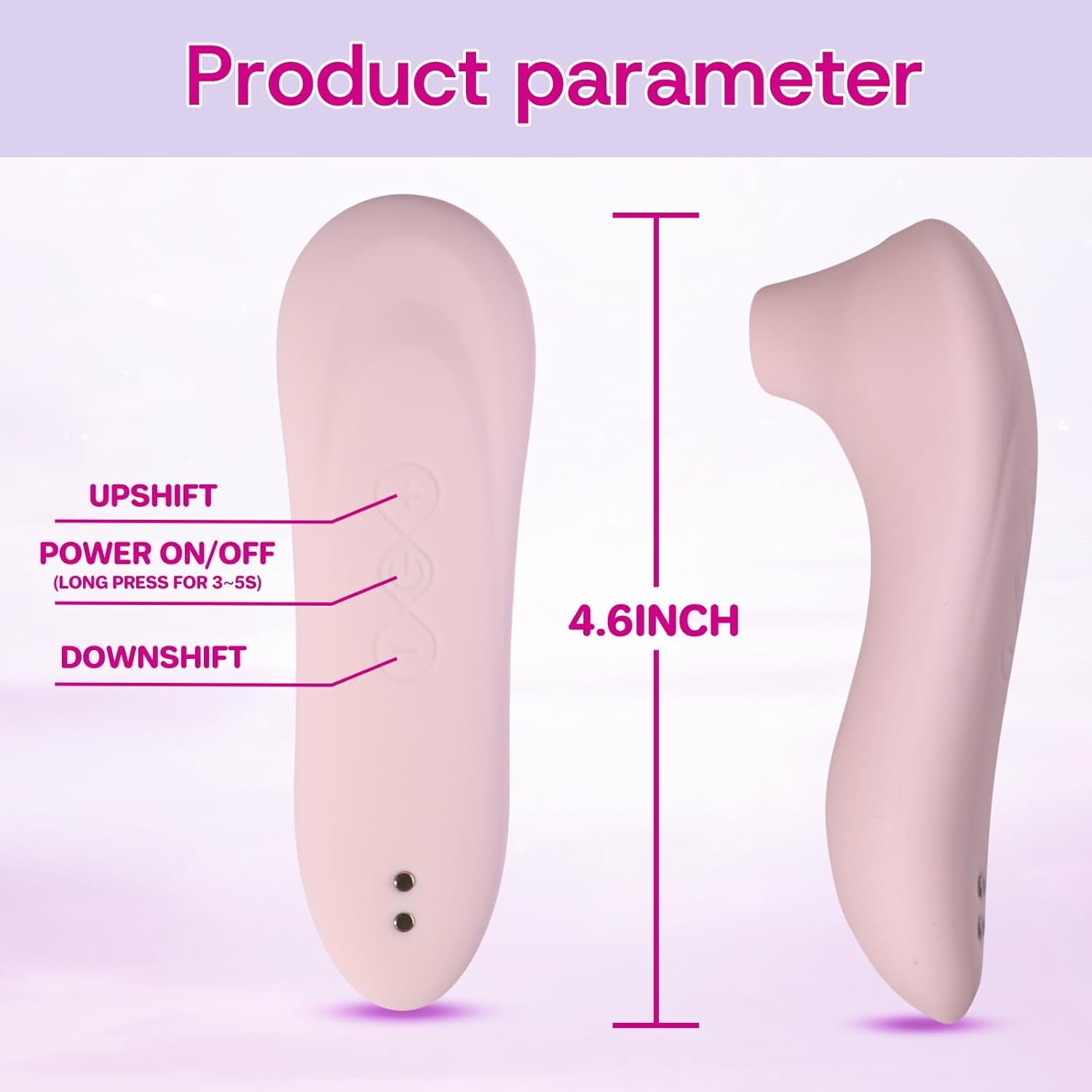 Sucking Vibrator Wand Adult Womens Sex Toys, Clitoral Nipple Sucker with 10 Sucking Modes, Clitoral Stimulator Vibrator Clit Sex Novelties, Waterproof Rose Toy G Spot Vibrator for Women Couples - SinfulX - 