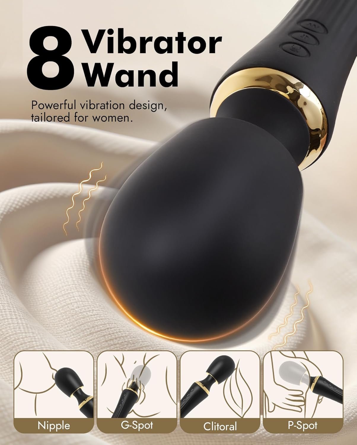 DualNova App Control Thrusting Wand Vibrator Dual Motor - SinfulX - Personal Care > Sexual Wellness > Wand Vibrator