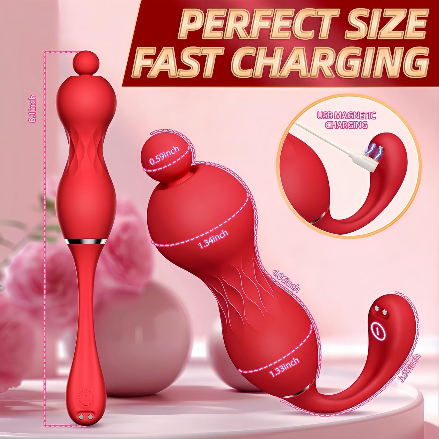 RoseOrbit App Remote Vibrating Egg 360 Rotation G - Spot - SinfulX - Personal Care > Sexual Wellness > Bullet Vibrator