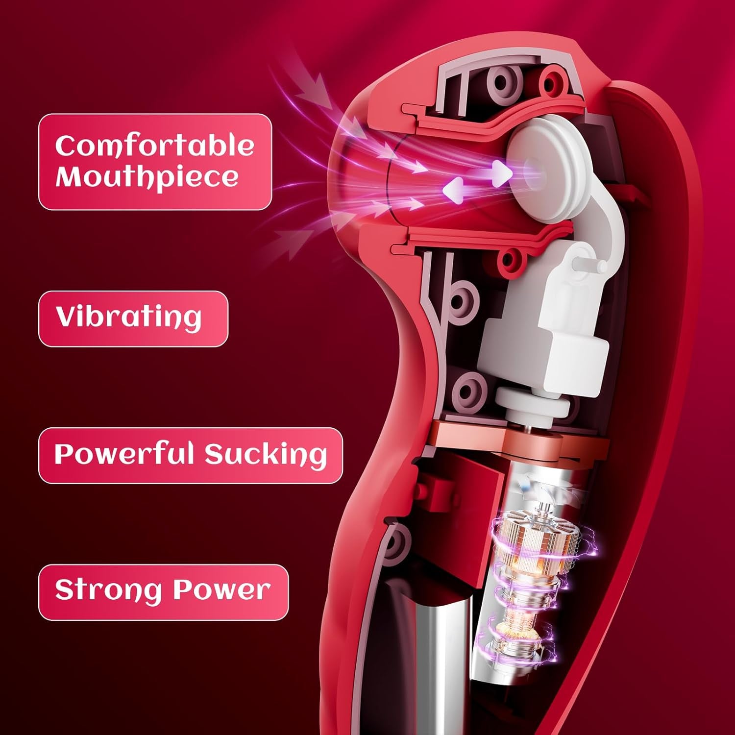 Vibrator Adult Sex Toys - AI Sync Rose Toy Adult Toys for Women Clitoral Nipple Sucker Vibrators with 7 Sucking & Vibrating Modes, Womens Rose Sex Toy Suction Vibrator for Woman Couples - SinfulX - 