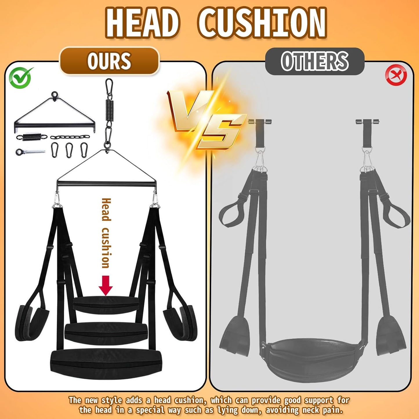 SpireX Spinning Ceiling Sex Swing 300lb Kit - SinfulX - Personal Care > Sexual Wellness > Sex Swing