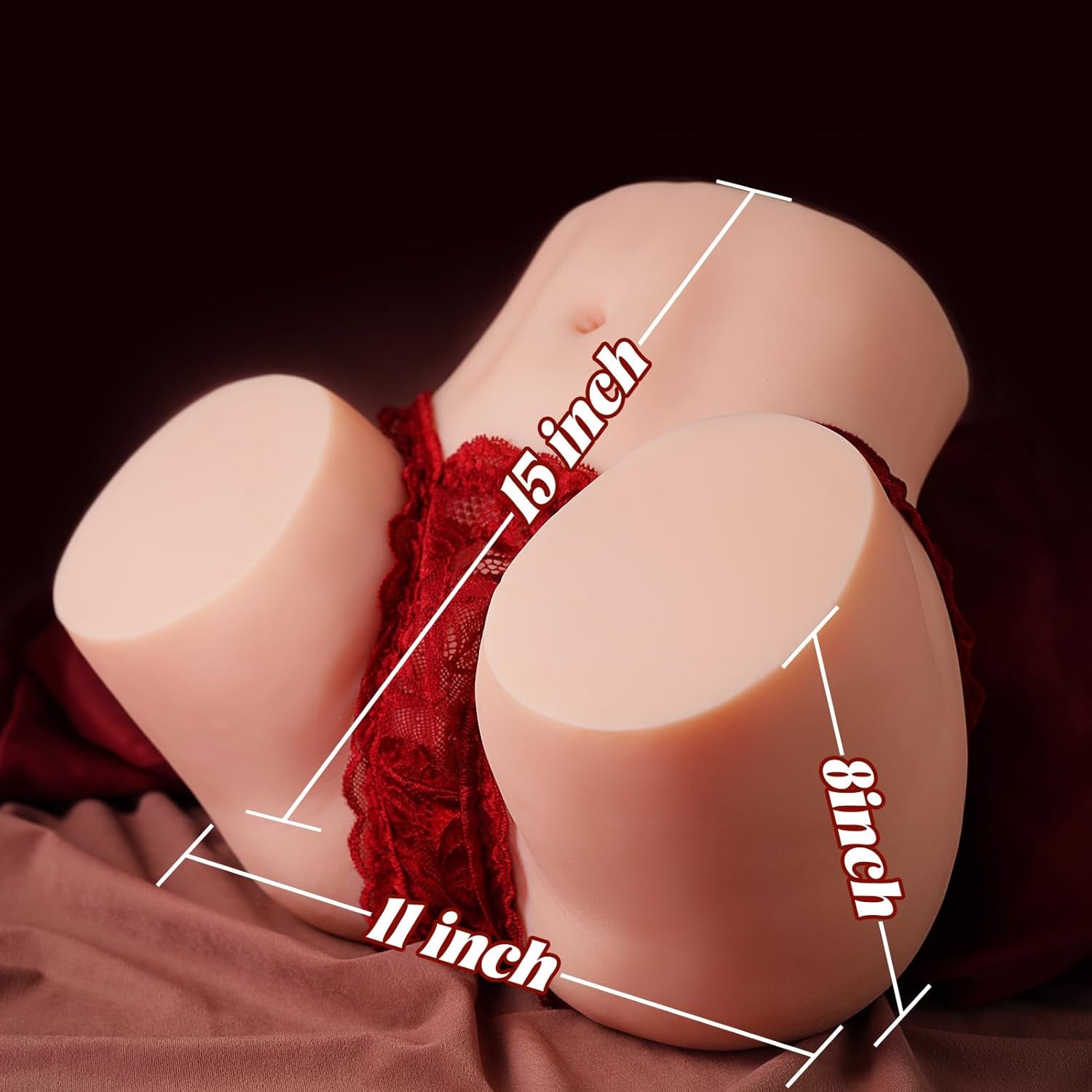 22LB Life - Size Sex Doll Male Masturbator, Big Butt Sex Dolls with Realistic Vagina & Tight Anal, 3D Lifelike Soft Pussy Ass for Men Masturbation Adult Sex Toys - SinfulX - 