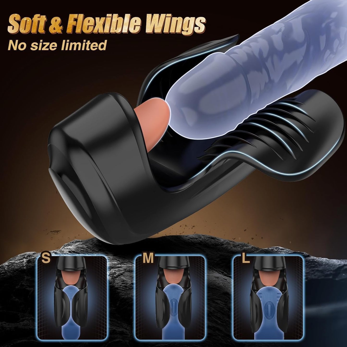 Male Sex Toys for Men - Masturbator Penis Training Vibrator, 10 Tongue - Licking & Tapping & Vibrating Sex Toy Male Stroker Trainer, Mens Sex Machine Masturbators Adult Sex Toys & Game - SinfulX - 