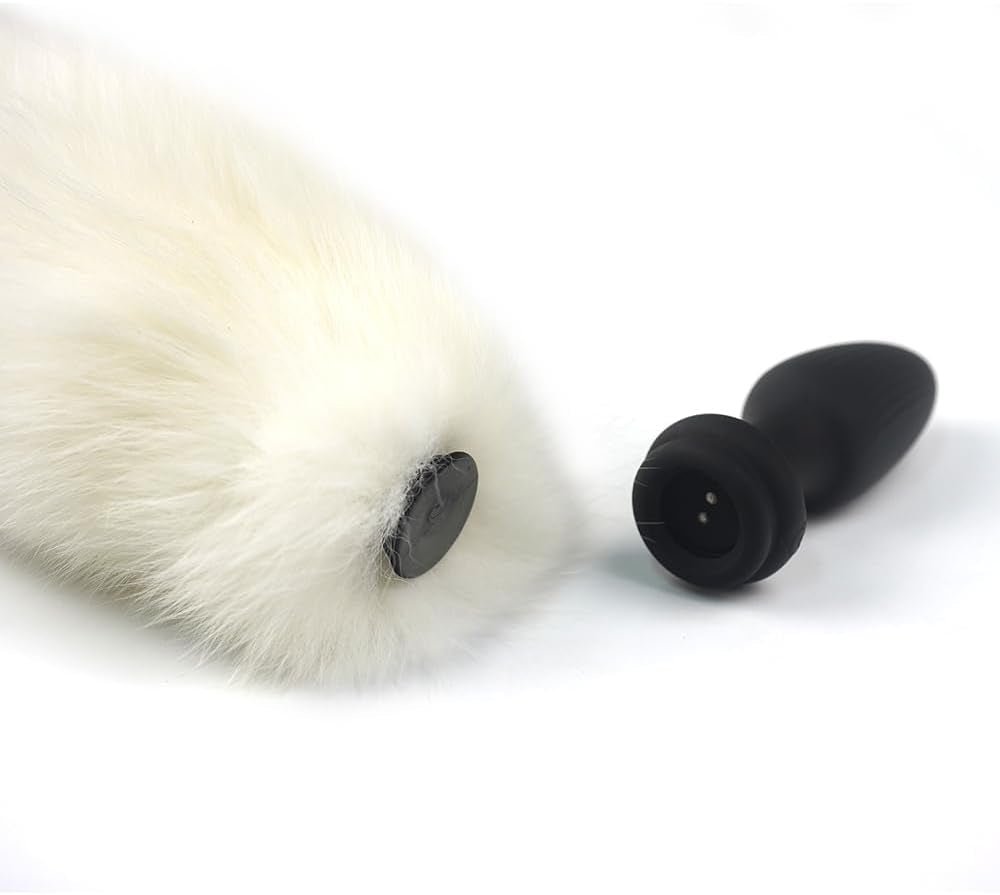 FrostPulse Remote Control Fox Tail Vibrating Anal Plug - SinfulX - 