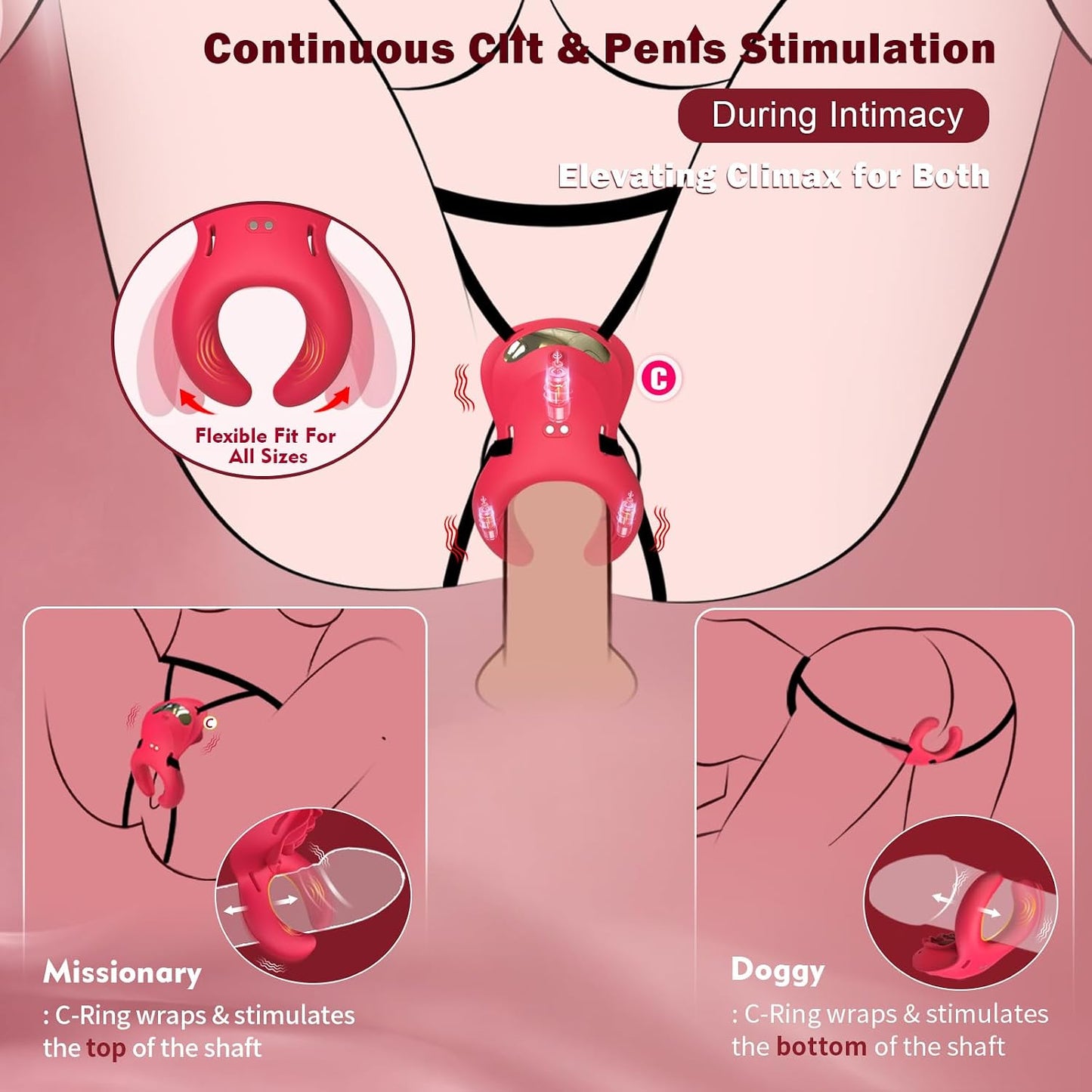 VelvetThorn 2-in-1 Rose Couples Vibrator | App Remote