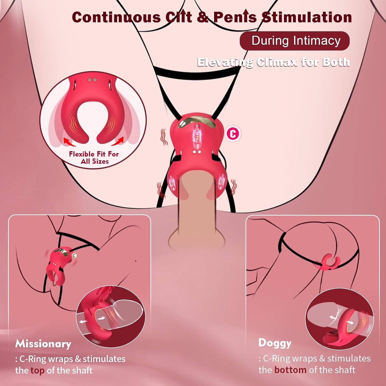 VelvetThorn 2-in-1 Rose Couples Vibrator | App Remote