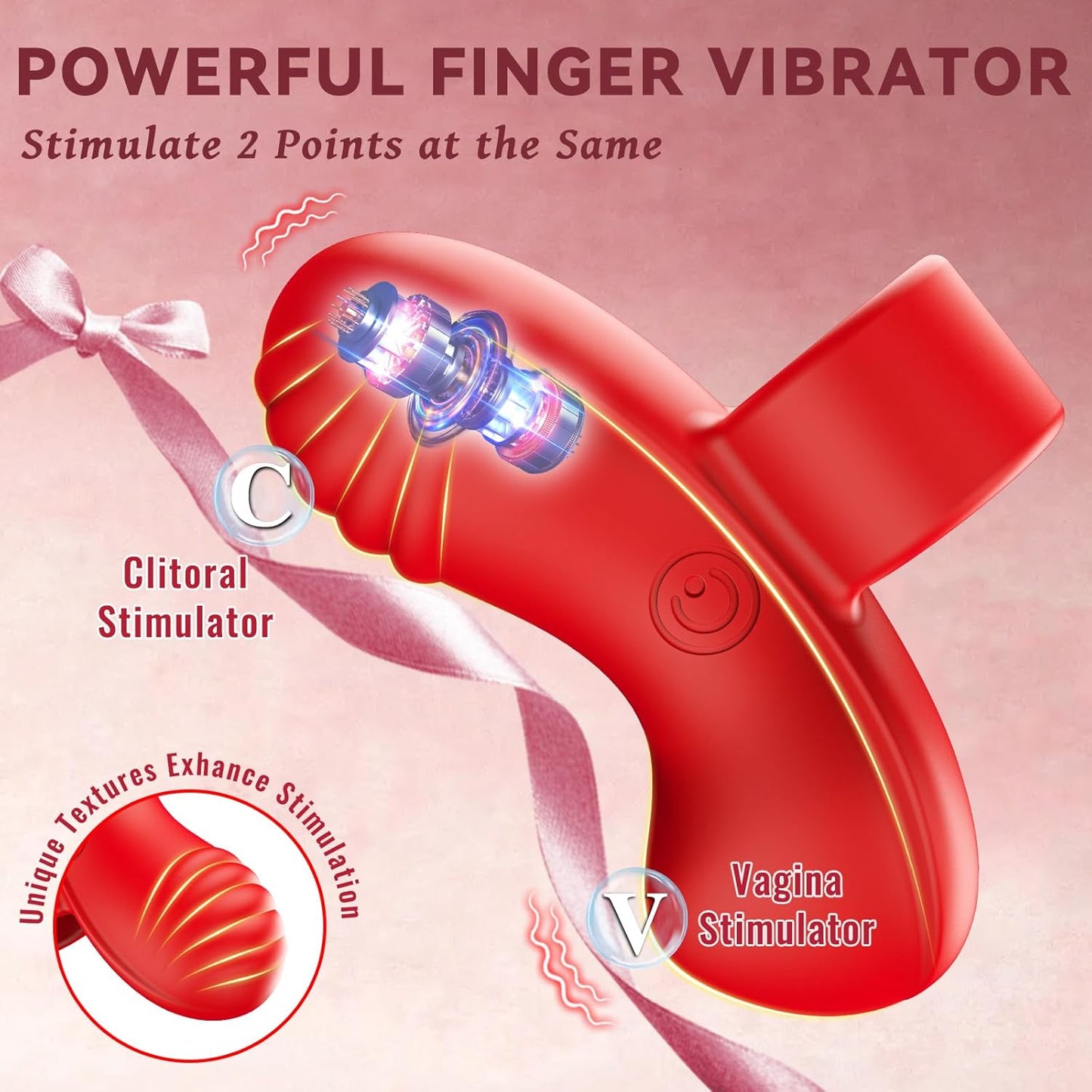 Vibrator Mini Finger Vibrator Sex Toys Adult Toys 10 Vibration Modes Vibrators Female Sex Toy Couples Bullet Vibrators Clitoral Stimulator Nipple Vibrator Adult Sex Toys & Games Women Pleaseure