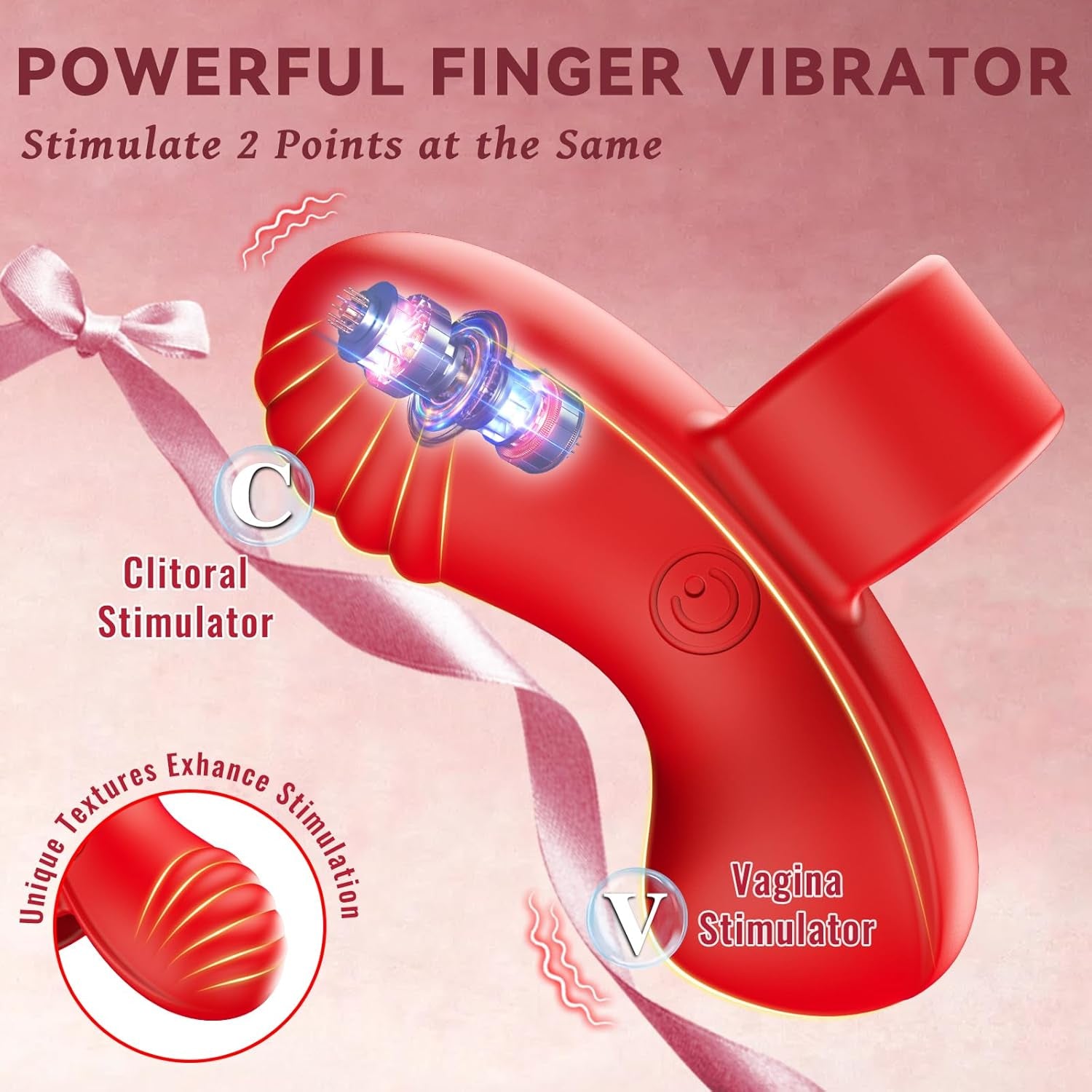 Vibrator Mini Finger Vibrator Sex Toys Adult Toys 10 Vibration Modes Vibrators Female Sex Toy Couples Bullet Vibrators Clitoral Stimulator Nipple Vibrator Adult Sex Toys & Games Women Pleaseure