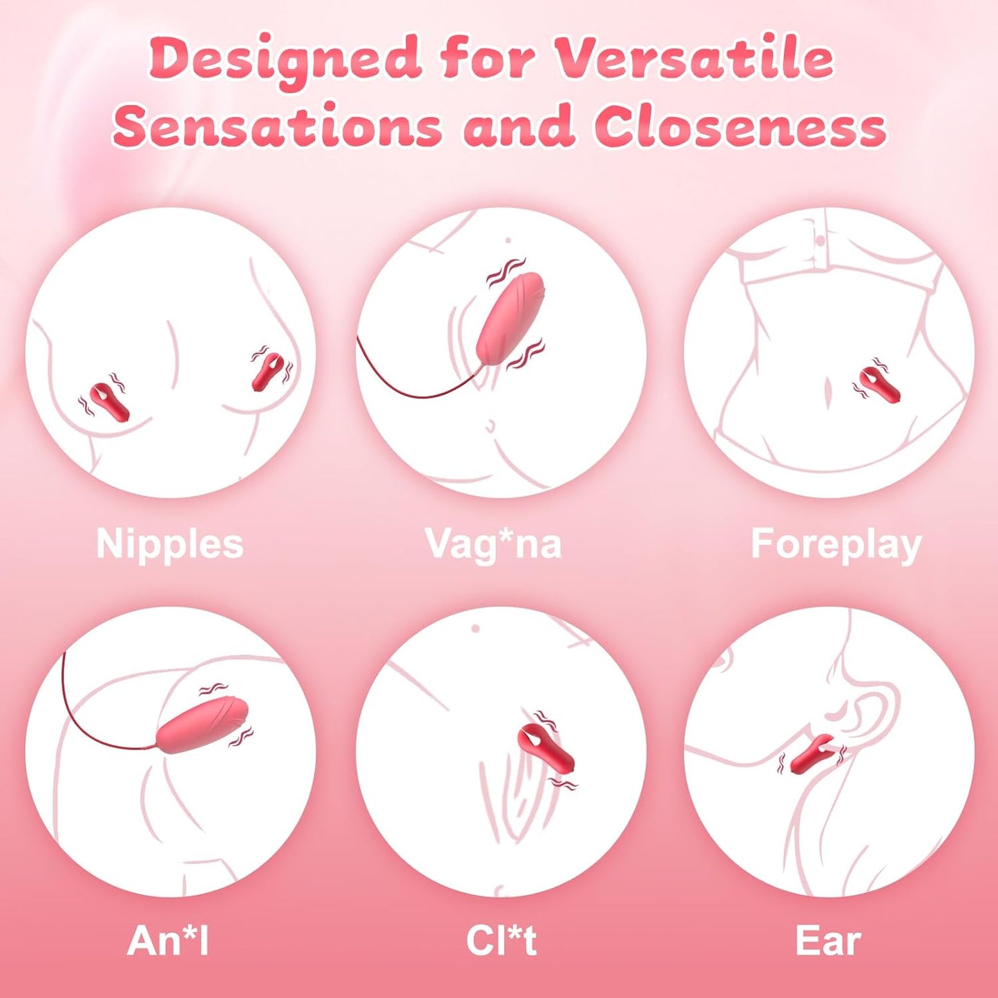 Sex Toy Nipple Clamps Vibrator | 2 in 1 Nipple Vibrators with Vibrating Bullet Egg with 10 Vibration Modes | Nipple Toys for Women and Couples Foreplay | BDSM Sex Toy | Clit G-Spot Anal Stimulator