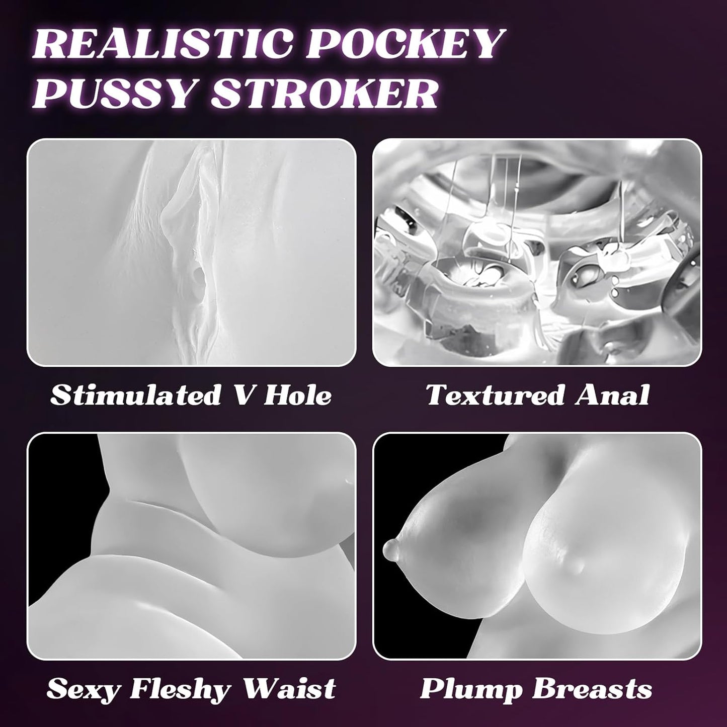 CurvyVision Transparent BBW Sex Doll Stroker - SinfulX - 