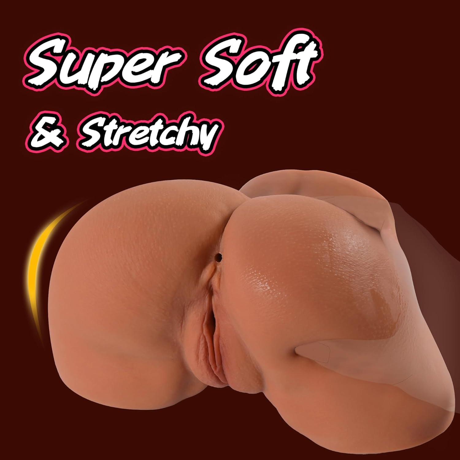 Sex Doll Male Masturbator Realistic Pocket Pussies for Men, Big Ass Male Love Doll Fake Pussy, Pussy Ass Blowjob Stroker with 2 Hole Deeper Vagina & Tight Anal, Fake Butt Sex Toy for Men Masturbation - SinfulX - 