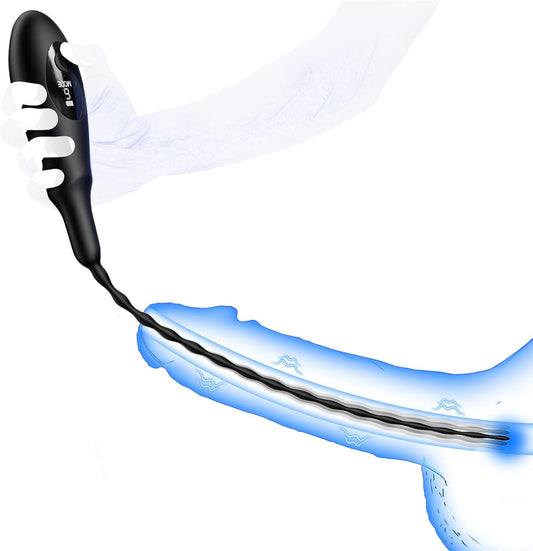 VantaPulse Vibrating Urethral Sound 9 Modes LED - SinfulX - Personal Care > Sexual Wellness > Penis Plug
