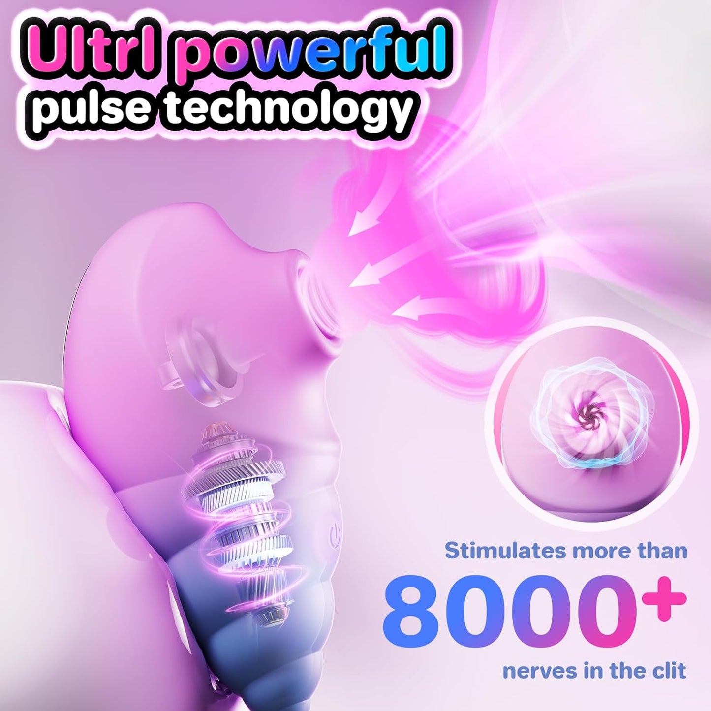 Vibrator Adult Sex Toys for Women- Sucking Rose Toy Clitoral Vibrators Clit Sucker with 10 Suction & Vibrating Modes for Women Nipples Clitoris Anal Sex, APP Control Conch Vibrator Female Couples Toys
