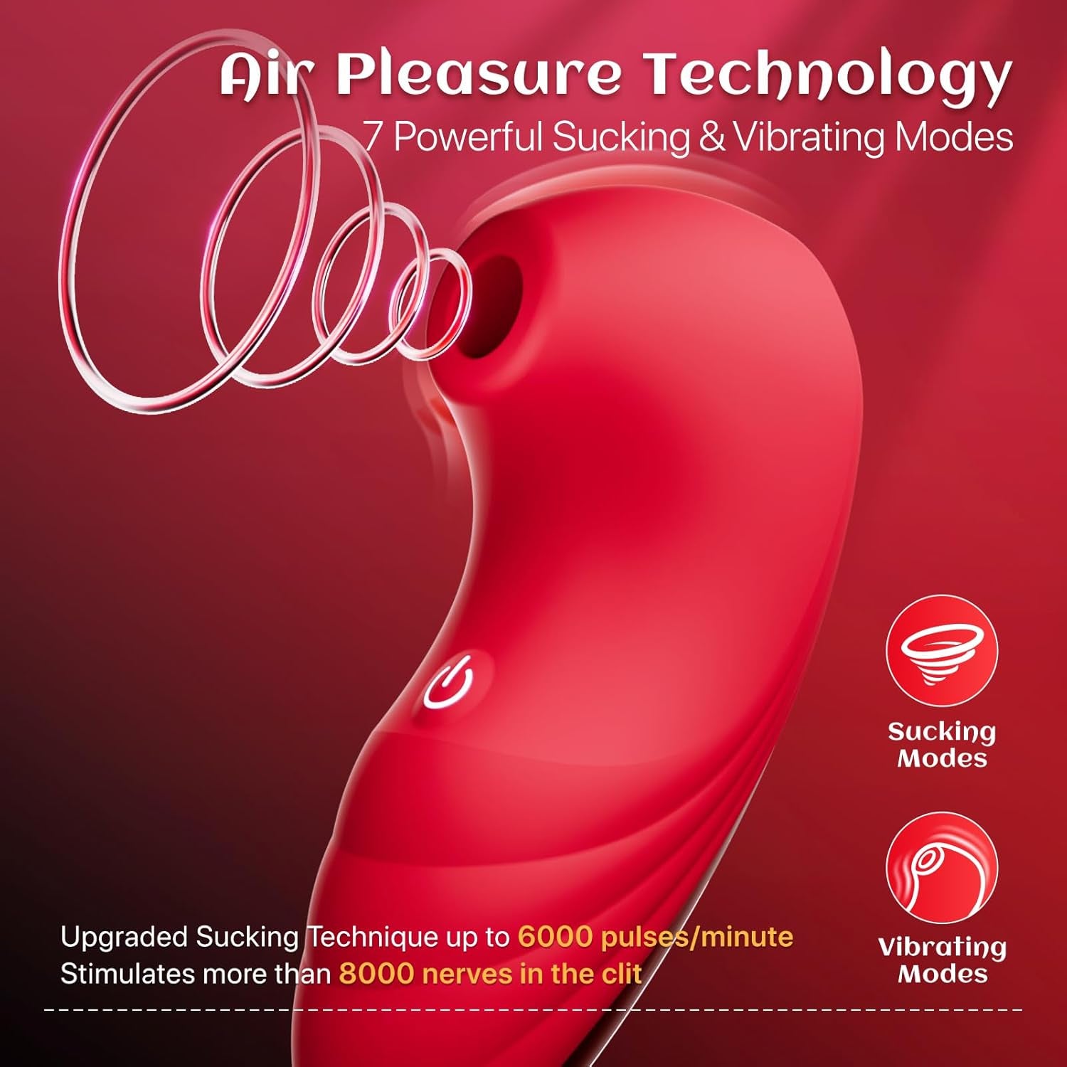 Vibrator Adult Sex Toys - AI Sync Rose Toy Adult Toys for Women Clitoral Nipple Sucker Vibrators with 7 Sucking & Vibrating Modes, Womens Rose Sex Toy Suction Vibrator for Woman Couples - SinfulX - 