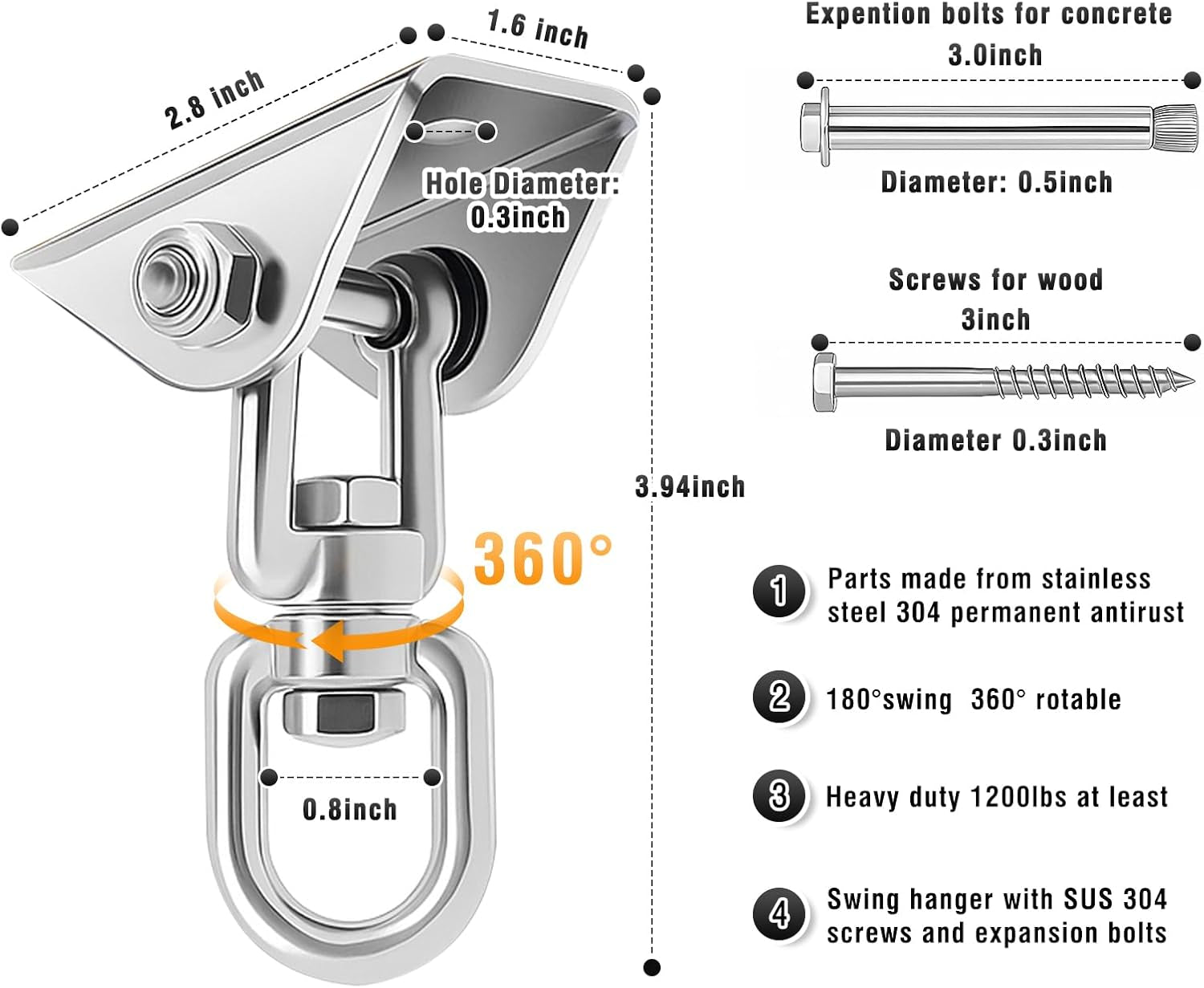 OrbitComfort 360° Adjustable Rotating Sex Swing - SinfulX - 