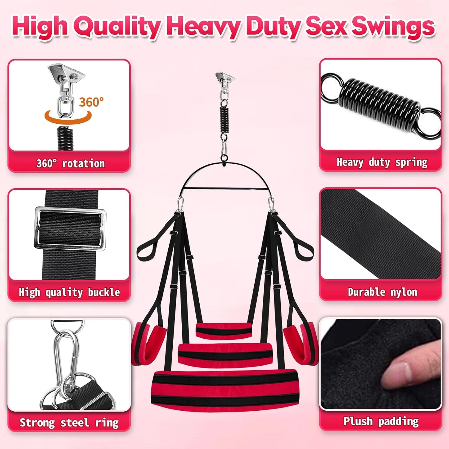 OrbitLift 360° Rotating Sex Swing 800lb - SinfulX - 