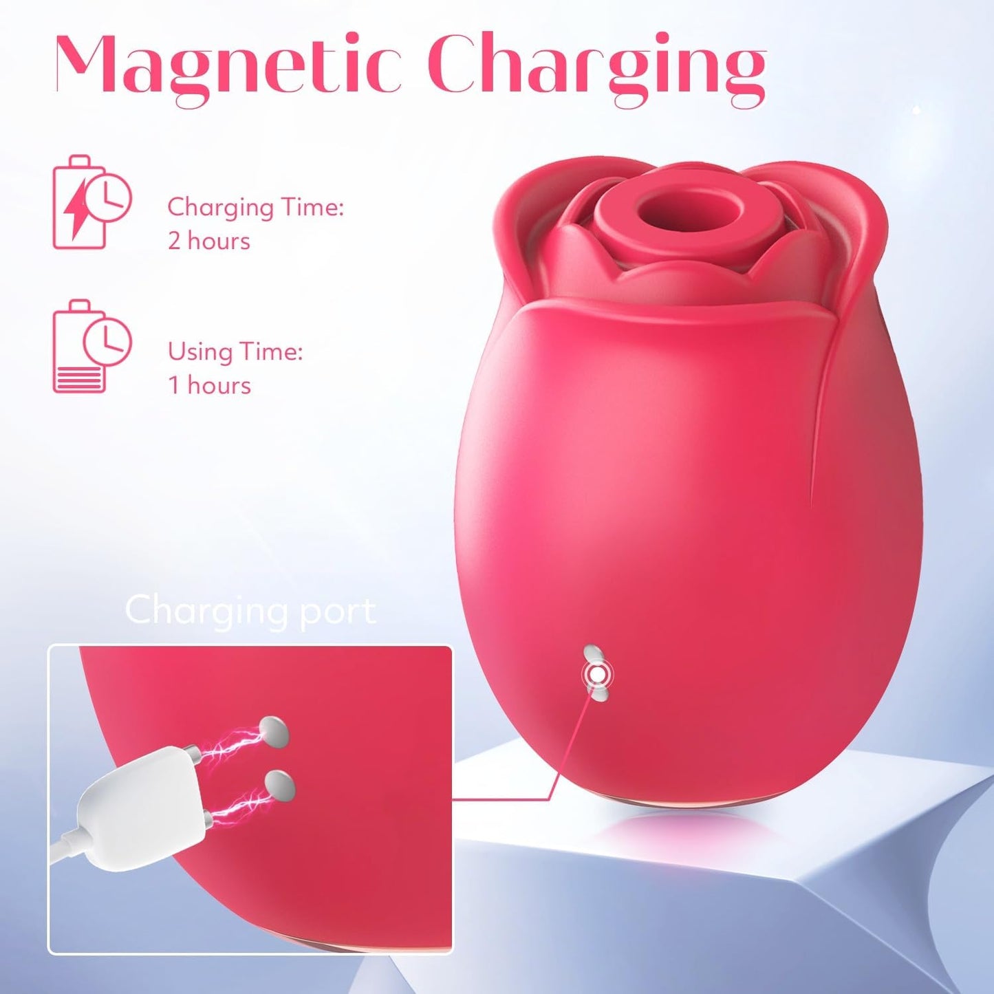Rose Sex Toy Vibrtor - Adult Toys for Women Sex Toys with 9 Sucking & Vibrating, Clitoral Nipple Sucker G Spot Vibrator Adult Sex Toys - SinfulX - 