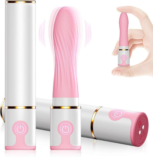 SecretLuxe Lipstick Bullet Vibrator 10 Modes Quiet Rechargeable - SinfulX - Personal Care > Sexual Wellness > Bullet Vibrator