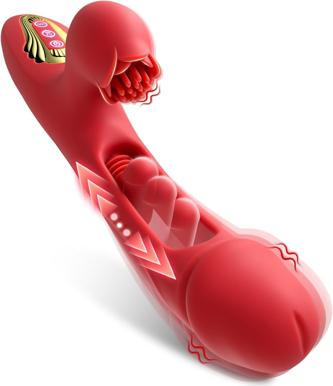 AvenraCore Thrusting Licking Brush G - Spot Vibrator 3 - in - 1 10 Modes - SinfulX - Personal Care > Sexual Wellness > Tongue Vibrator