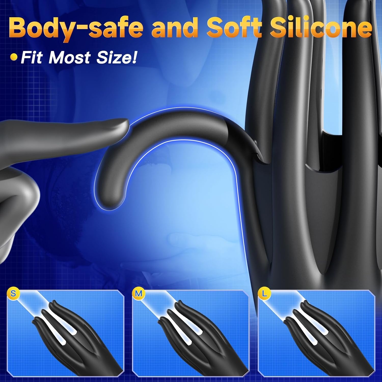 Male Sex Toys for Men Penis Vibrator - Tentacle Vibrator Male Masturbator with 10 Vibrating Training & 360° Wrapped for Glans Nipple Stimulation Sex Toy, Stroker Machine Adult Sex Toys & Games - SinfulX - 