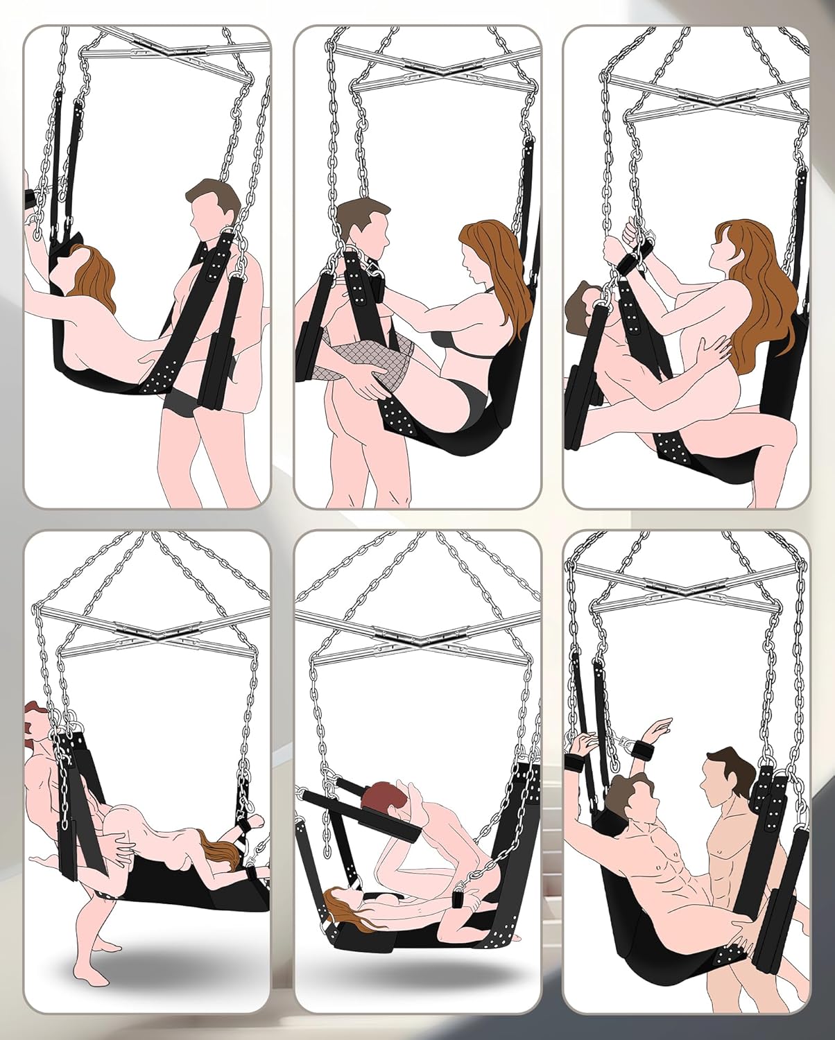 SkyBound 800lbs Premium Heavy - Duty Sex Swing - SinfulX - Personal Care > Sexual Wellness > Sex Swing