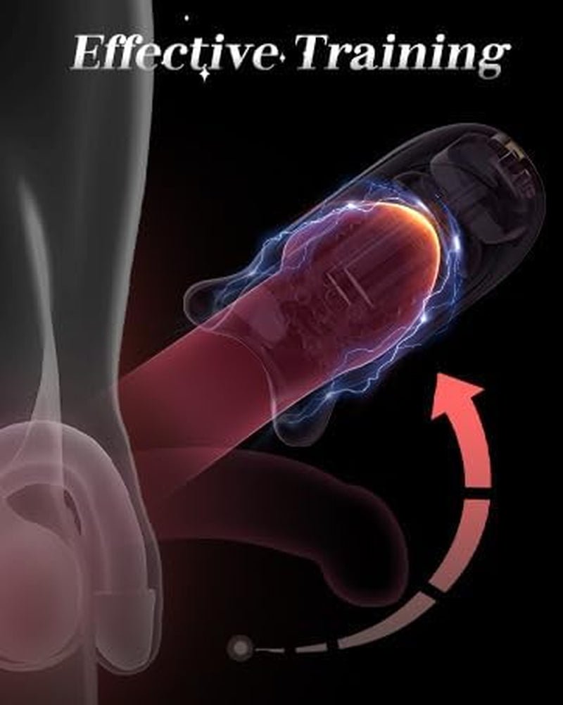 Male Sex Toys for Men - Male Masturbator Penis Vibrator with 10 Vibrating & APP, Mouth Blowjob Stroker Trainer Adult Sex Toys for Prolong Endurance, Pocket Pussy Mens Sex Toy Sex Machine - SinfulX - 