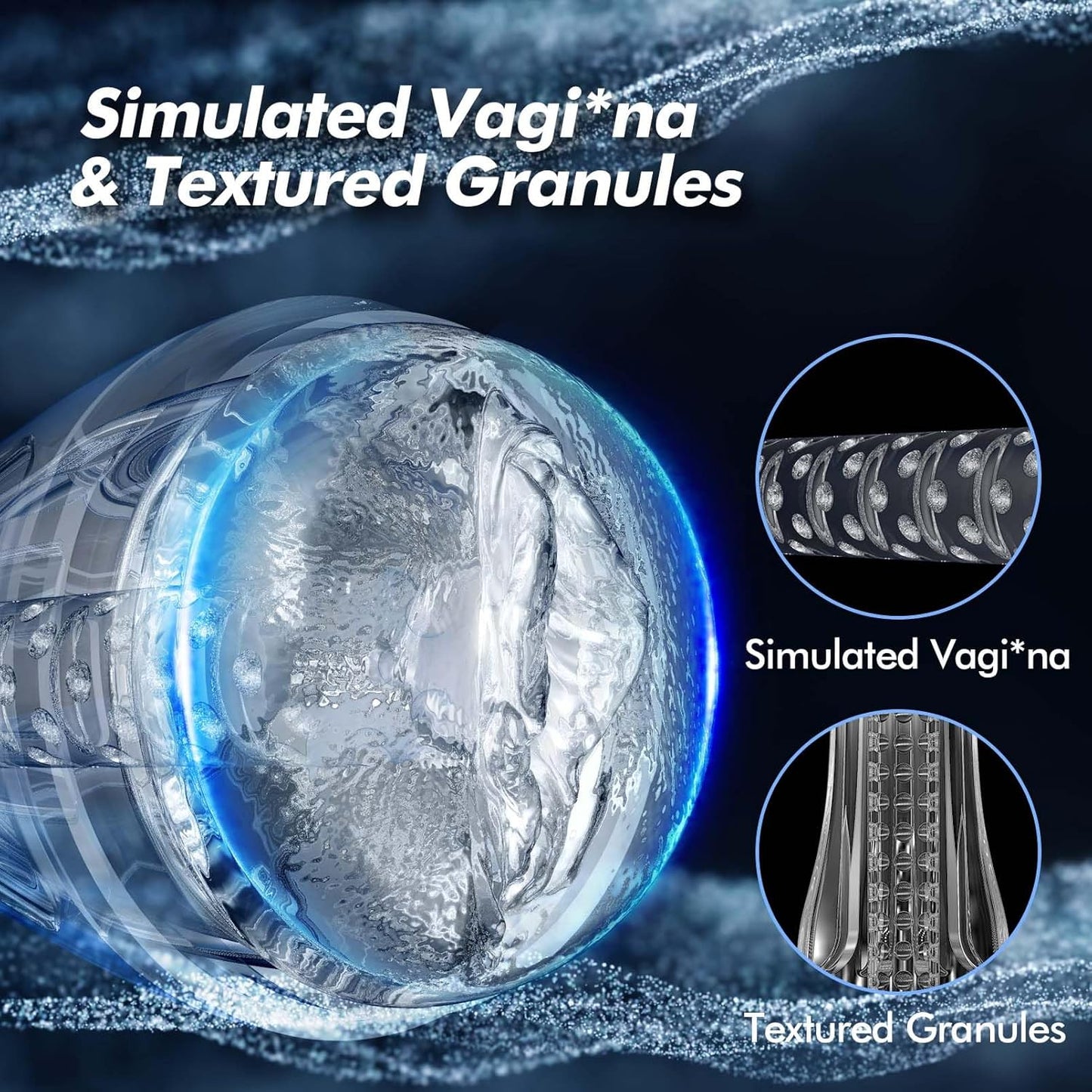 FrostThrob Transparent Male Masturbator - SinfulX