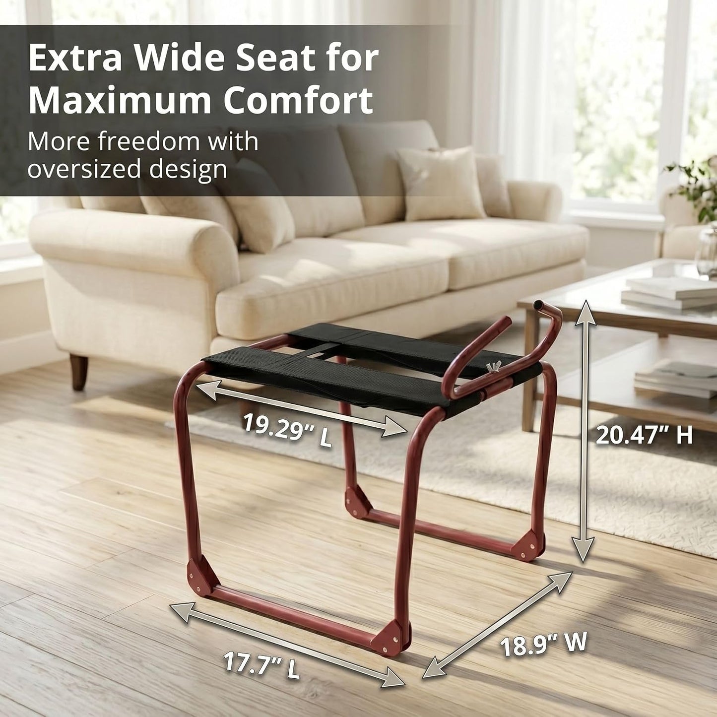 VelvetTempest Foldable Sex Chair for Couples