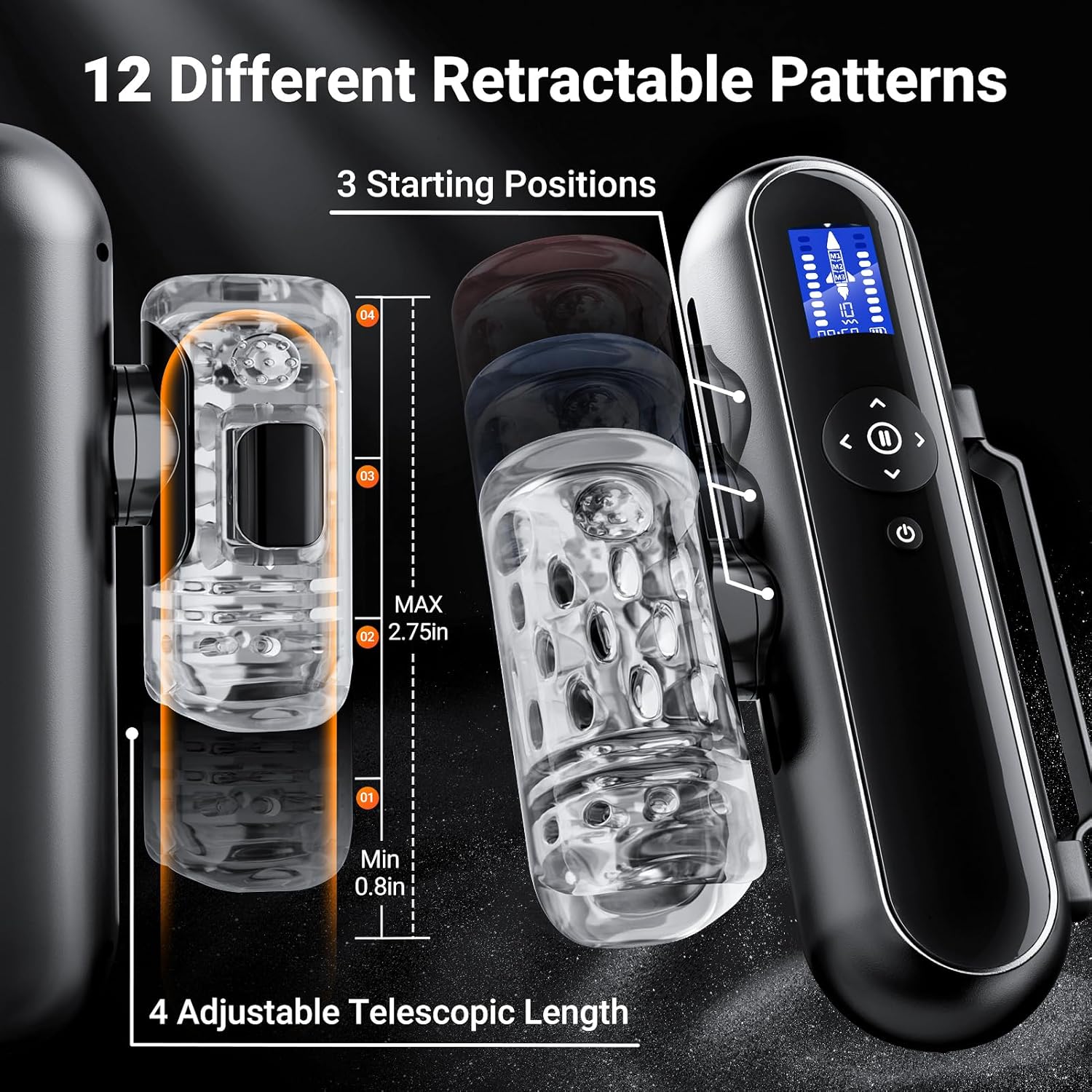 TitanBot Multi Vibrations Male Masturbator - SinfulX