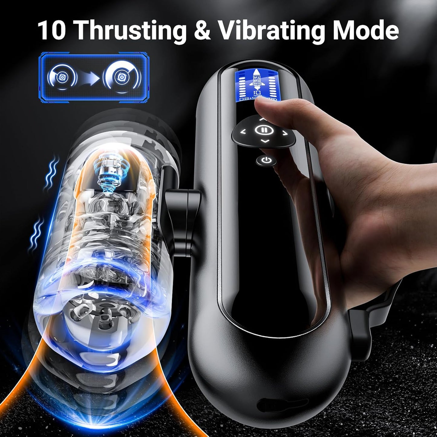 TitanBot Multi Vibrations Male Masturbator - SinfulX