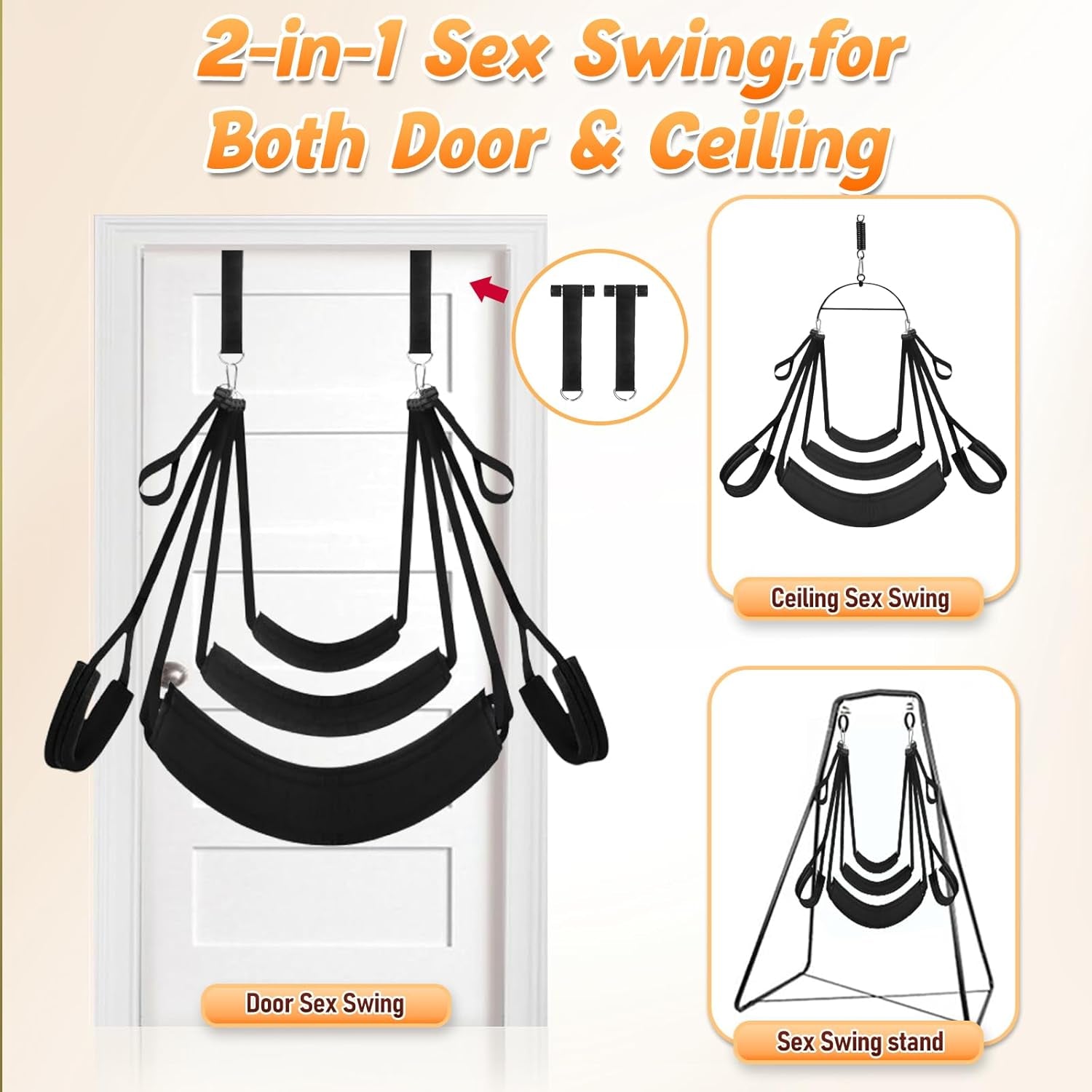 CloudLift Adjustable Door Sex Swing 350lb - SinfulX - 