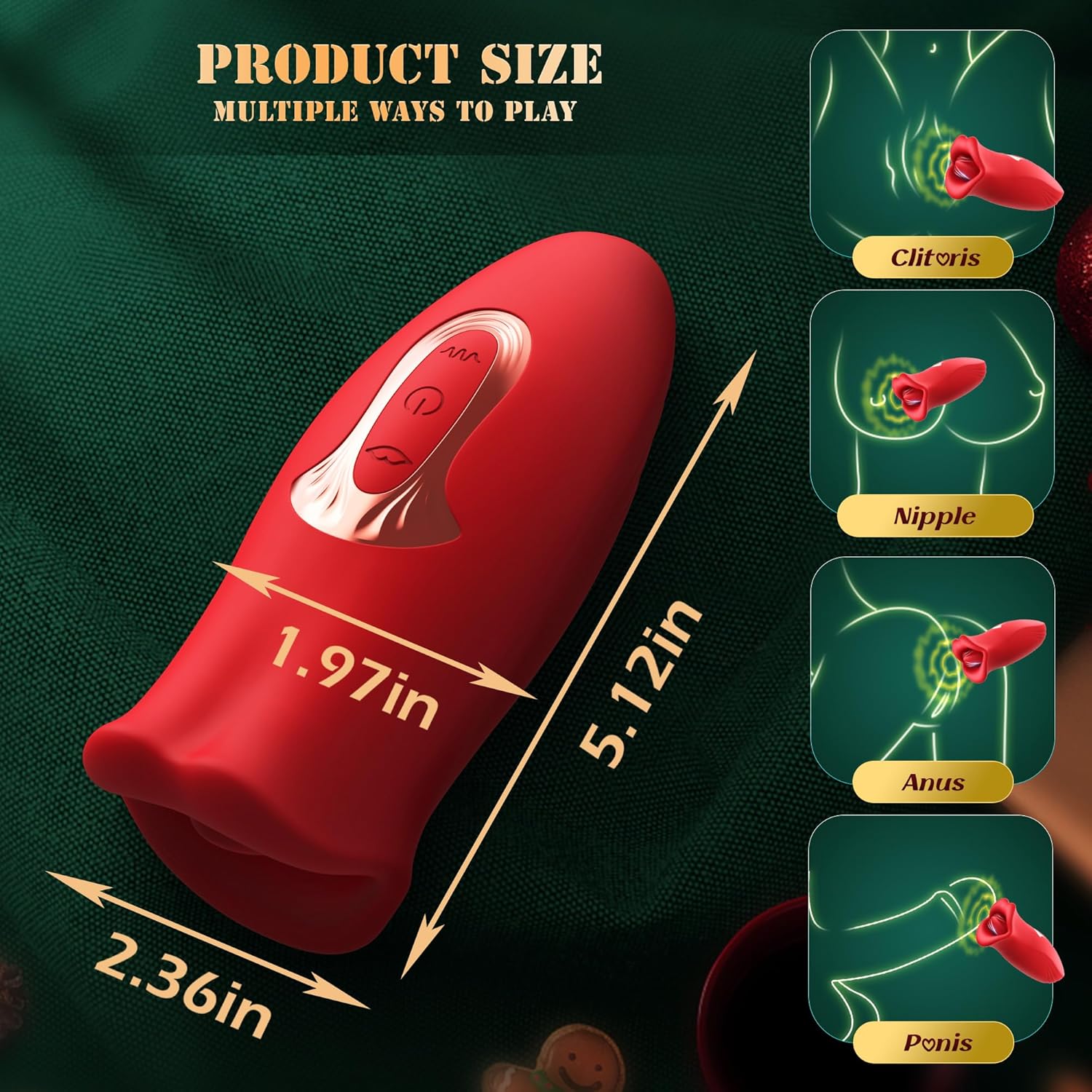 PlushCurve Clit Stimulation Tongue Vibrator - SinfulX