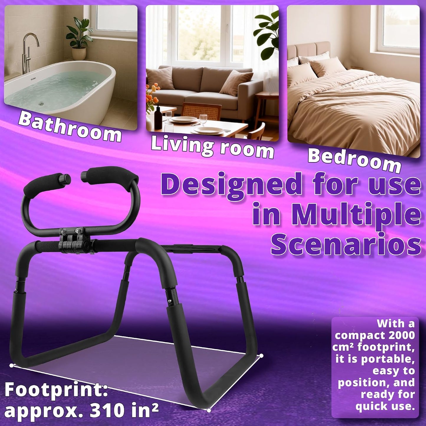 ObsidianRide Adjustable Handle Sex Chair with Dildo Mount