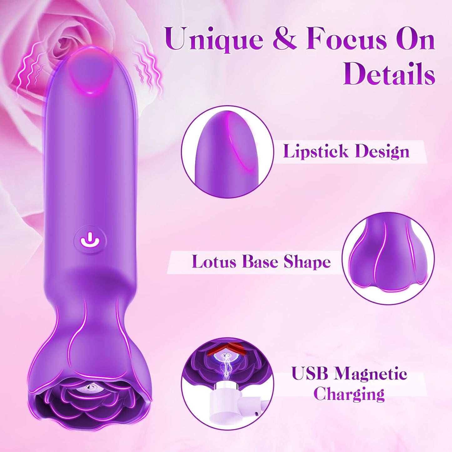 VibeLink App Control Bullet Vibrator 9 Modes Waterproof Quiet - SinfulX - Personal Care > Sexual Wellness > Bullet Vibrator
