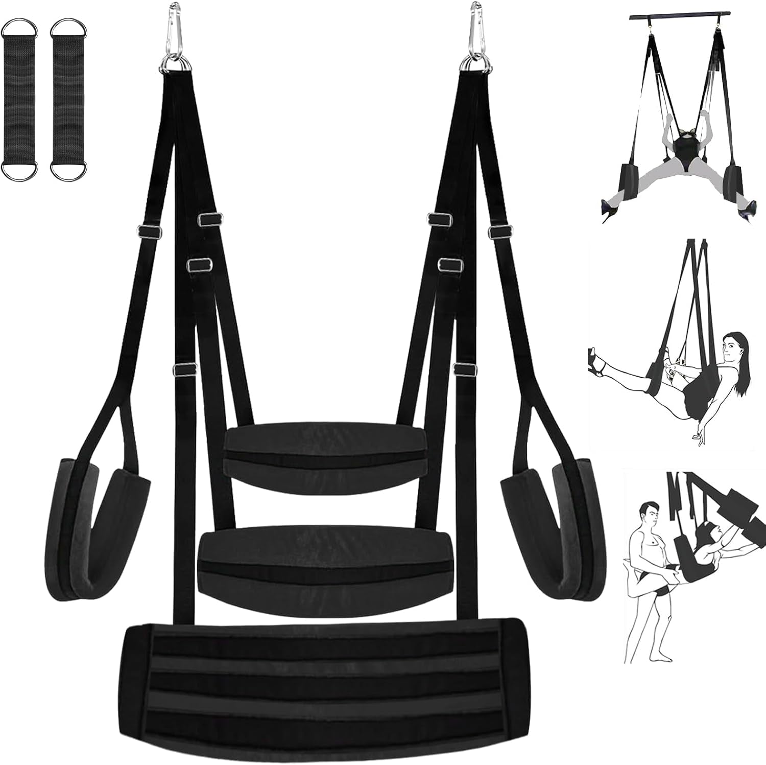 StratavaX Heavy Duty Sex Swing 500lb Adjustable - SinfulX - Personal Care > Sexual Wellness > Sex Swing