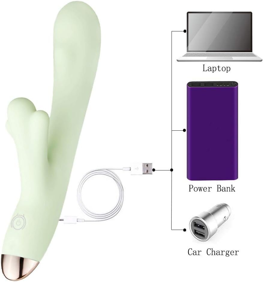 Classic G Spot Vibrator Sex Toys Clitoral Rabbit Vibrators Stimulator Dildo, Anal Adult Vibrator Dildos with 8 Powerful Vibrating Modes - SinfulX - 