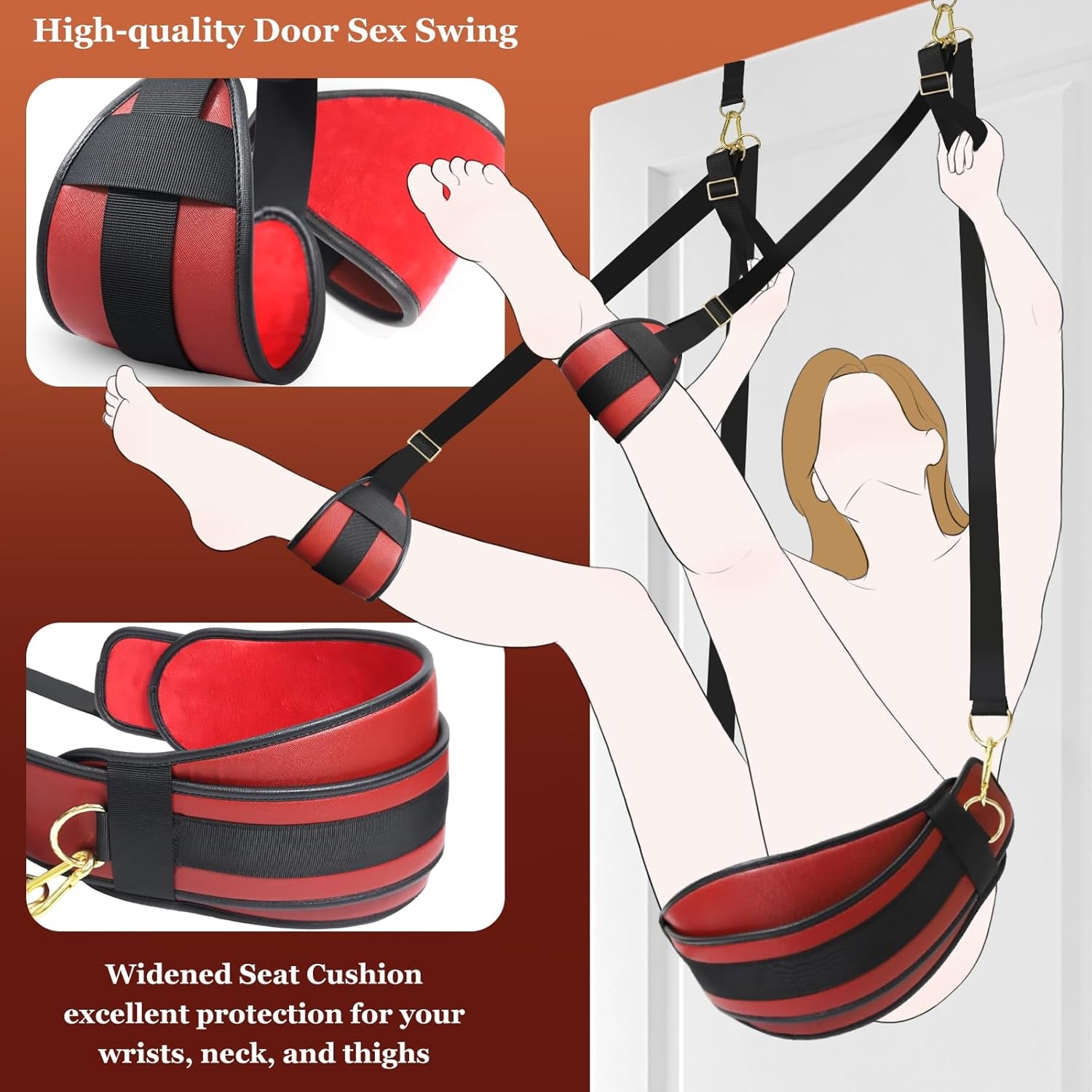 VelatriX 2 - in - 1 Door Sex Swing 500lb Adjustable - SinfulX - Personal Care > Sexual Wellness > Sex Swing