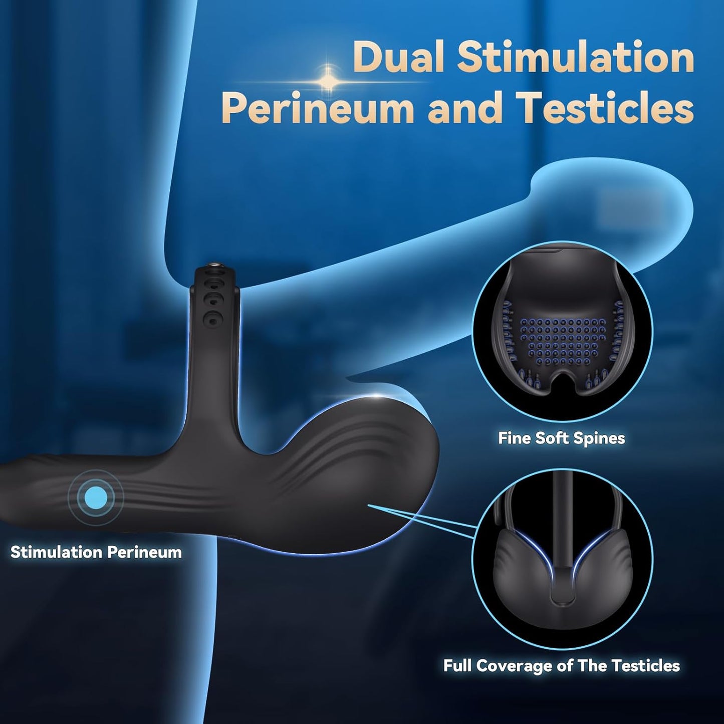 DominusCore Thrusting Prostate Massager Cock Ring 10 Modes - SinfulX - Personal Care > Sexual Wellness > Prostate Massager Cock Ring