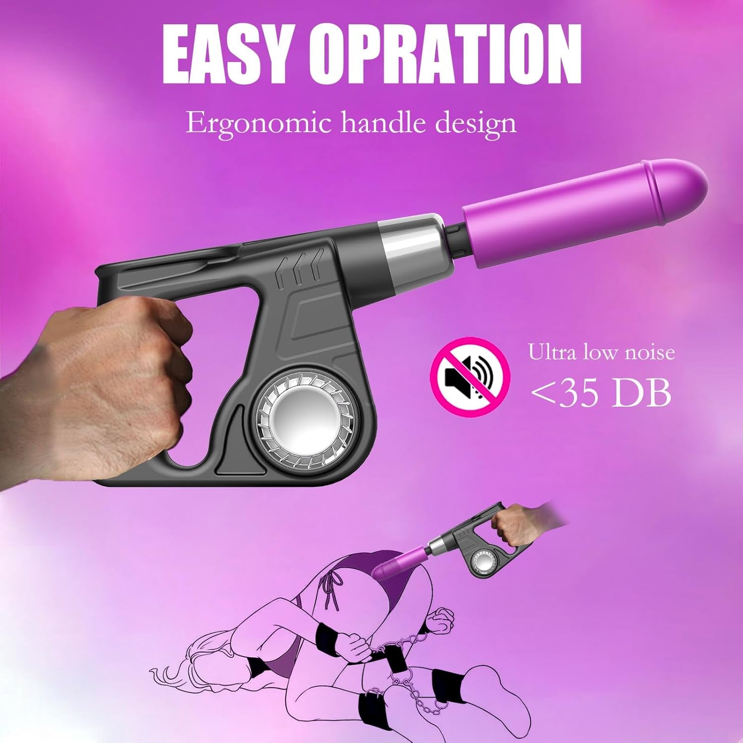 PulseHammer Handheld Thrusting Dildo Sex Machine - SinfulX - 