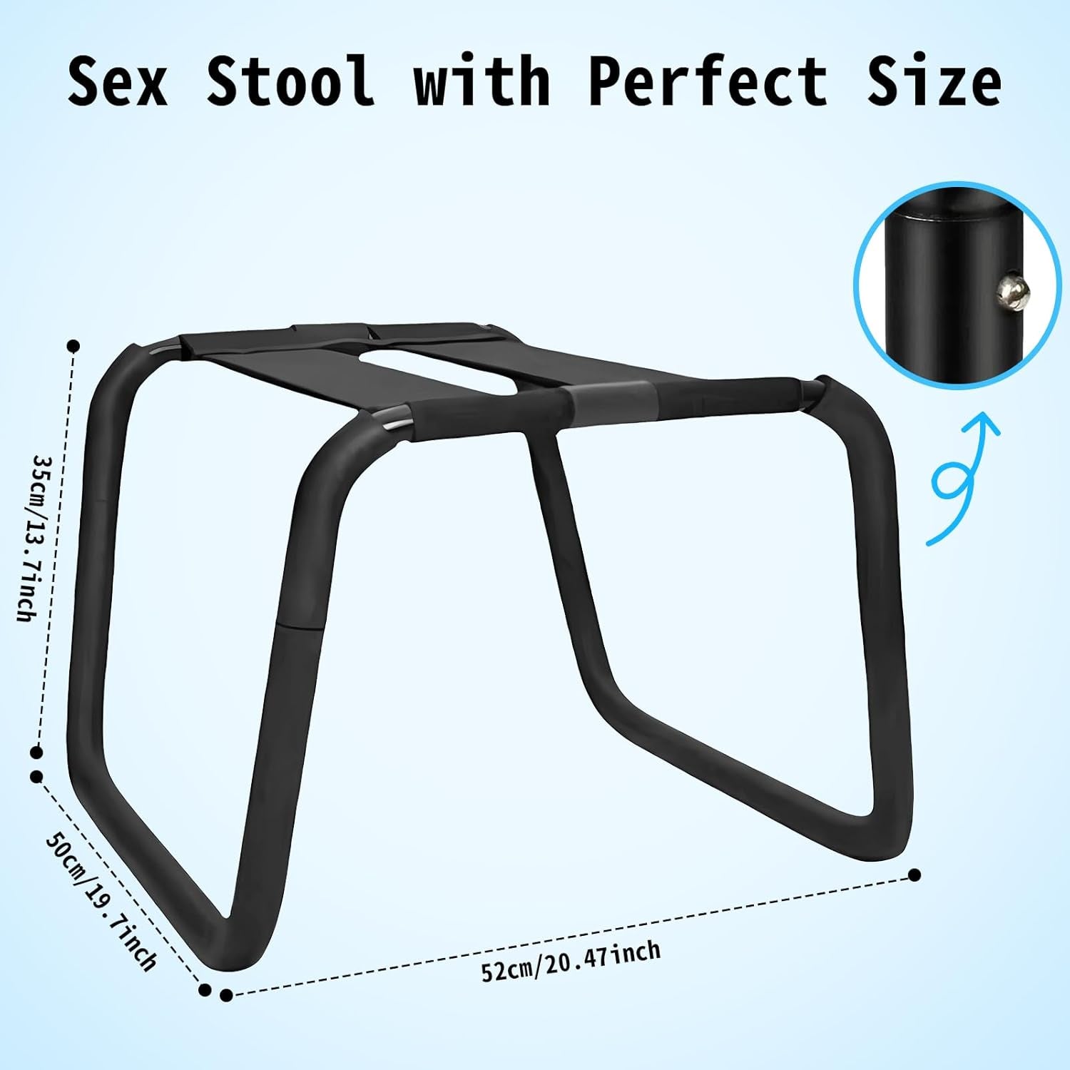 Sex Chair for Couples BDSM Sex Toys, Multifunctional Sex Position Enhancer Chair Adjustable Sex Bench with Bouncing Mount Seat, Weightless Riding Sex Stool Sex Furniture for Bedroom - SinfulX - 