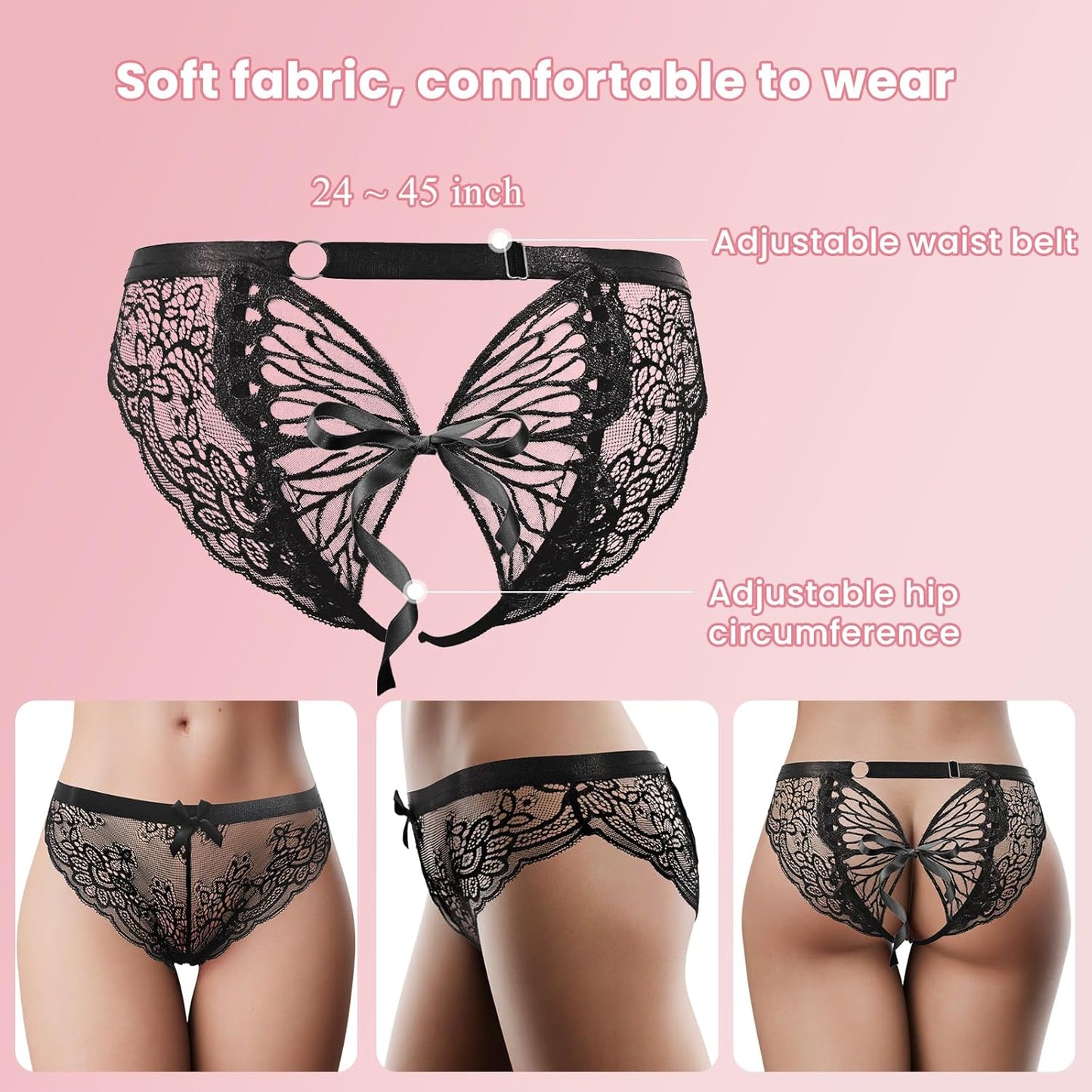 VelvetOpen Remote Open Crotch Vibrating Panties - SinfulX - Personal Care > Sexual Wellness > Panty Vibrator