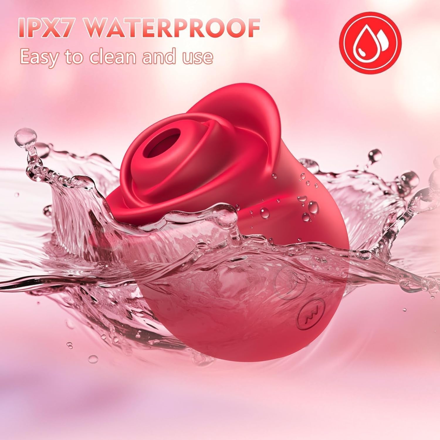 Rose Sex Toy Sucking Vibrator - Rose Adult Toys Clit Sucker Women Sex Toy APP Control Vibrator with 10 Sucting Modes for Clitoral Nipple G Spot Oral Sex Stimulation, Female Sex Toys Women Couples - SinfulX - 