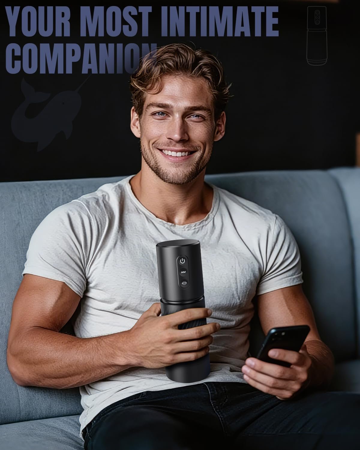 Sex Toys for Men Male Masturbator - 3 Sleeves AI Sync Pocket Pussy Mens Sex Toy with 10 Sucking & 10 Dual Vibrating, APP Control Penis Pump Adult Toy Male Stroker Blowjob Machine Massage Kits - SinfulX - 
