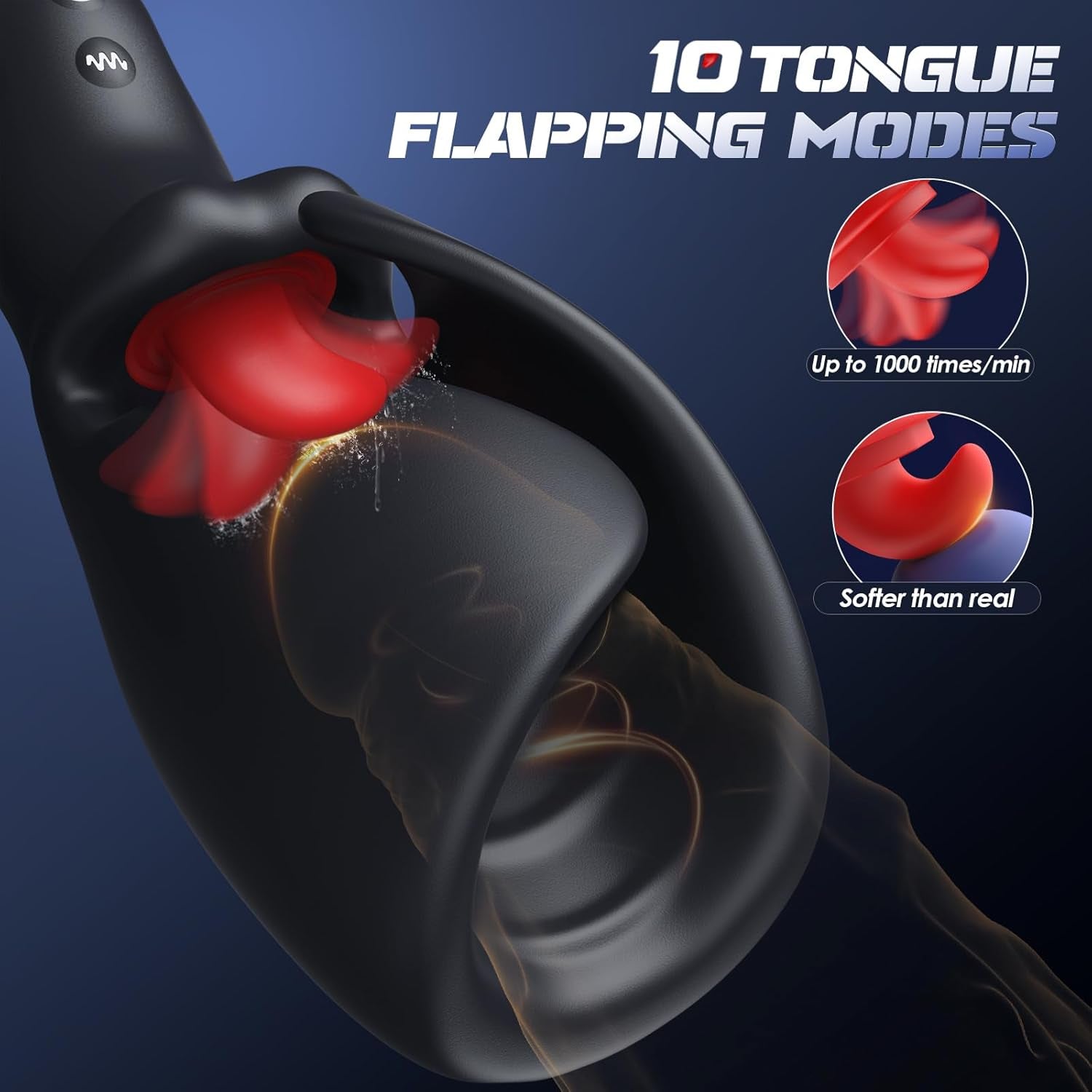 Male Sex Toys for Men Tongue Vibrator -  Male Masturbator AI Smart APP Control Pocket Pussy Stroker with 10 Licking & Vibrating Modes Penis Vibrator, Adult Male Sex Toys Lubricant Oils Massage