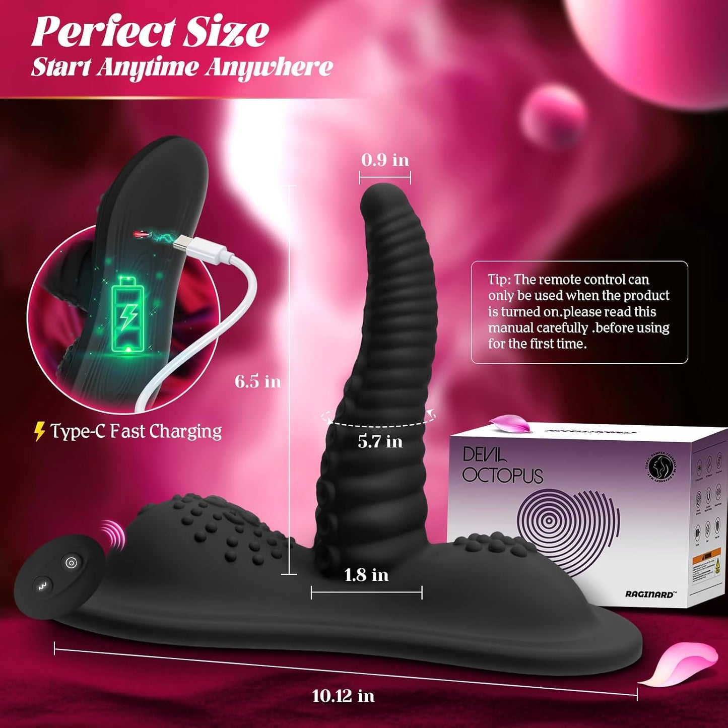 WildTentacle Ride - On Tentacle Swing Dildo with Remote - SinfulX - 