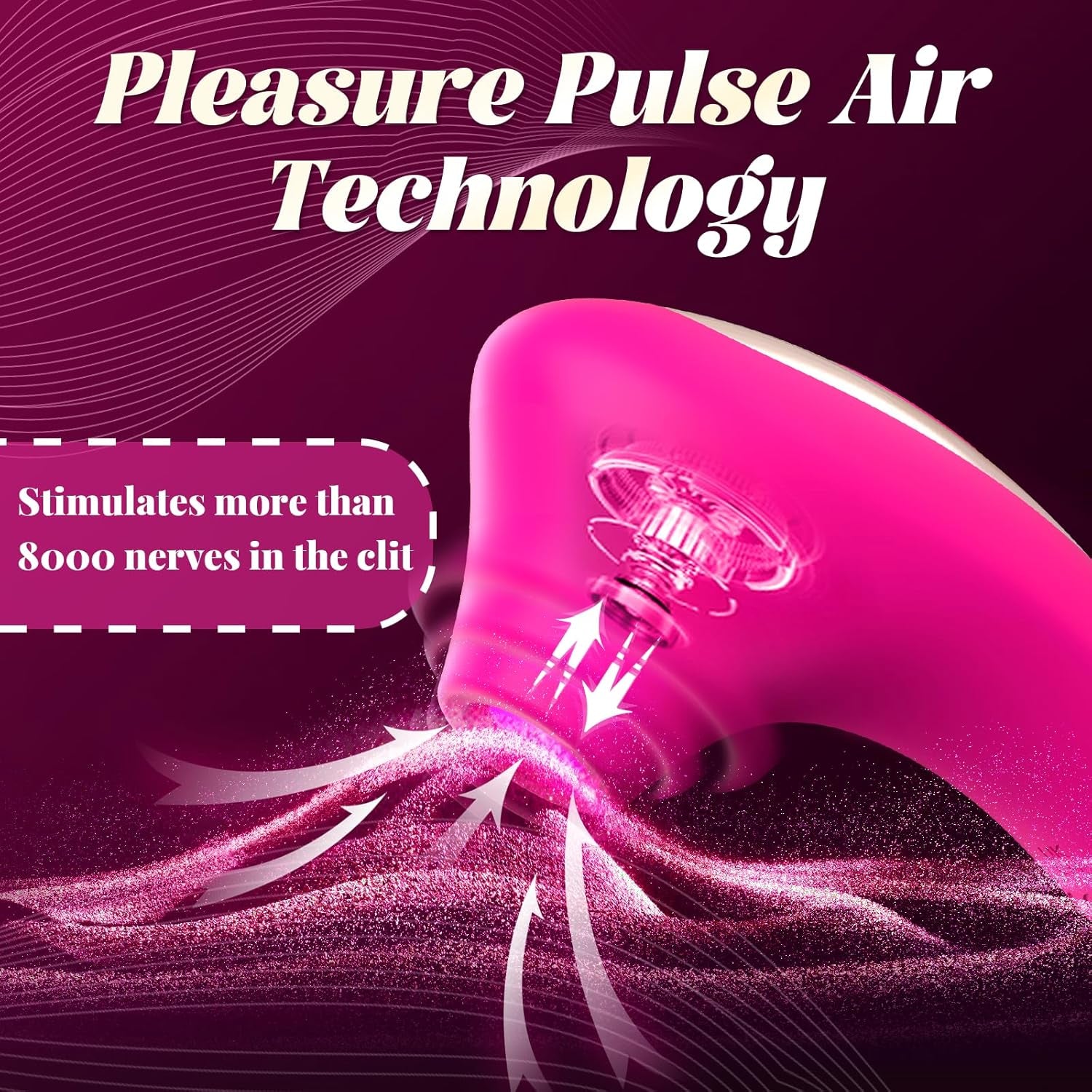 Sucking Vibrator Rose Sex Toy - Clit Sucker Vibrators with 10 Suction & Vibrating Modes for Clitoral Nipple Anal Stimulation, Adult Sex Toys for Women Female or Couples Pleasure (Pink) - SinfulX - 