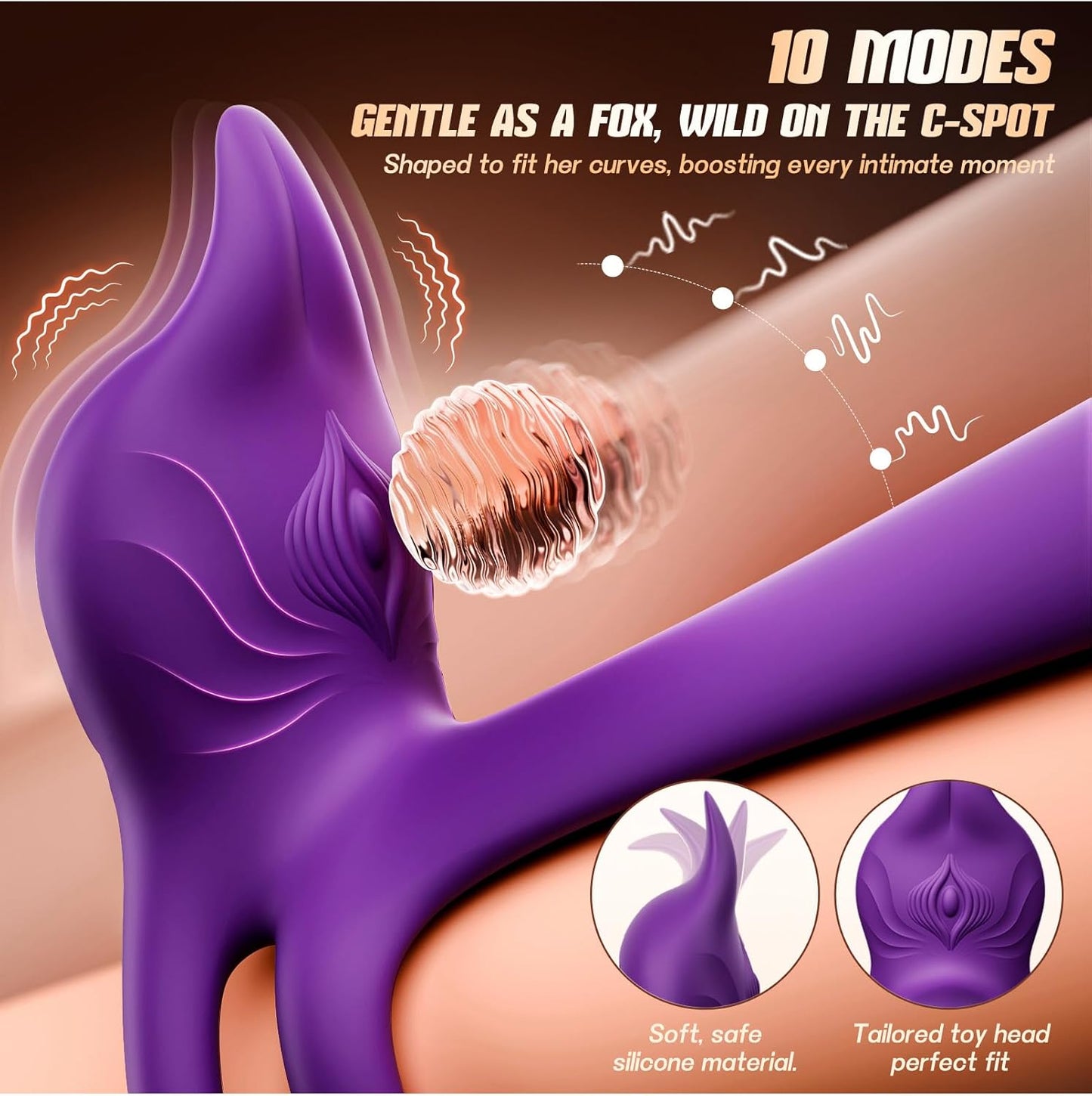FoxSync Vibrating Cock Ring G - Spot Clit Stimulator App - SinfulX - Personal Care > Sexual Wellness > Couples Cock Ring