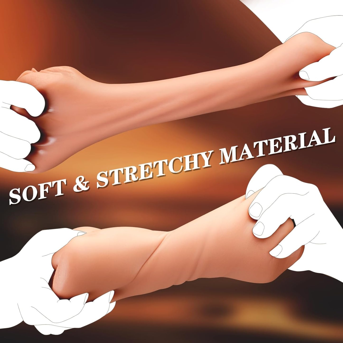 3 in 1 Pocket Pussy Male Masturbator - Sex Toys for Men Penis Stimulation, Male Blowjob Stroker Toy with 3D Realistic Textured Tight Anus & Real Mouth,Sex Doll Adult Toys for Man Masturbation - SinfulX - 