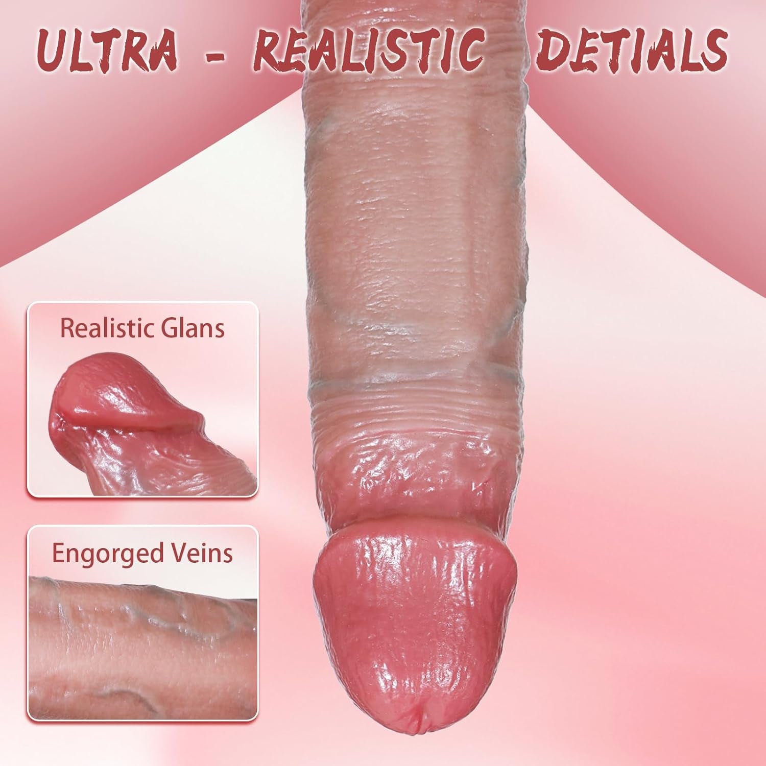 Penis Sleeve Sex Toys for Men - Male Sex Toys Penis Extender Silicone Cock Sleeve, Adult Toy Reusable Realistic Penis Enlarger Rings Thicken, Delay Ejaculation Stronger Erection for Mens Couples - SinfulX - 