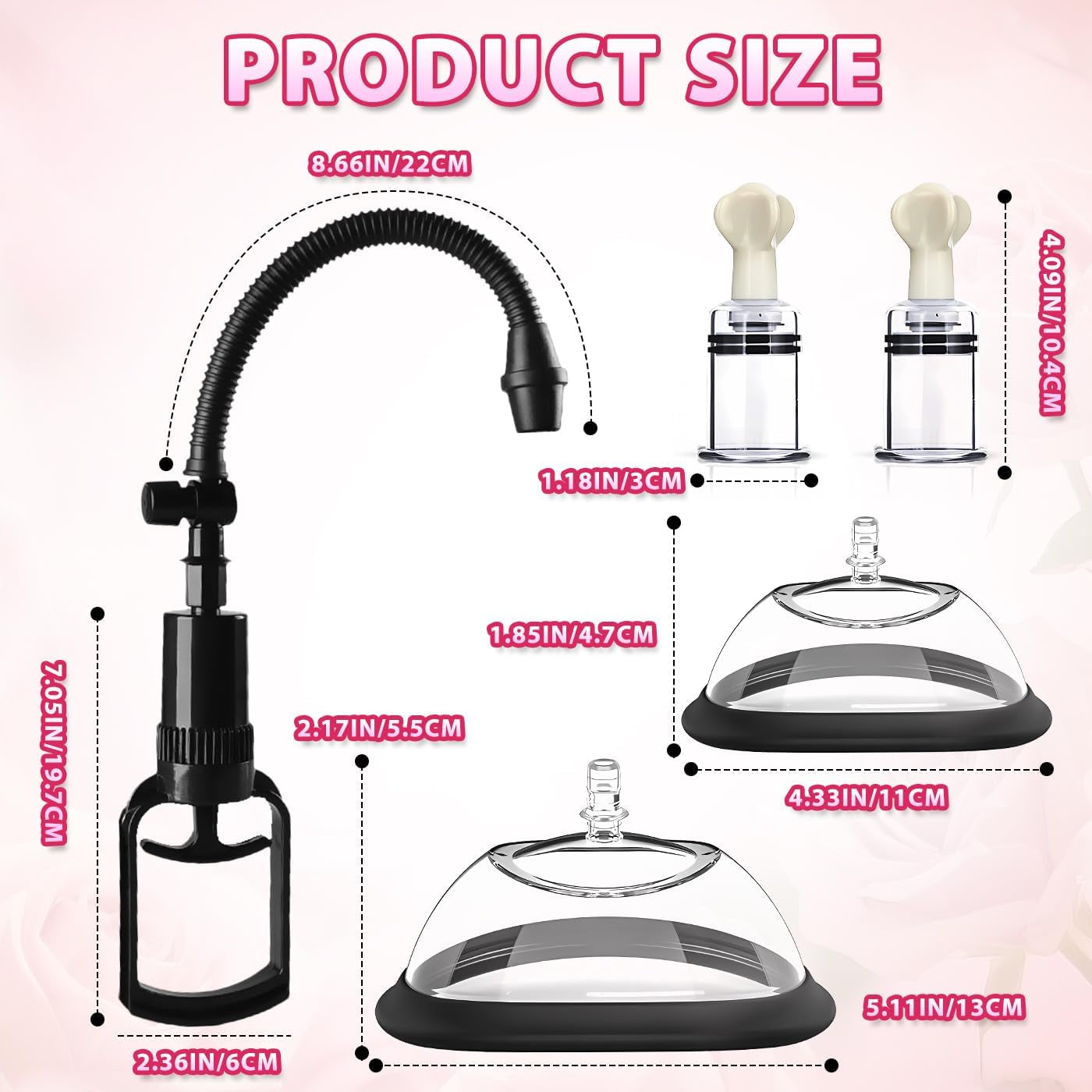 DualCovet Nipple Pump & Clitoral Suction Set | Manual Vacuum